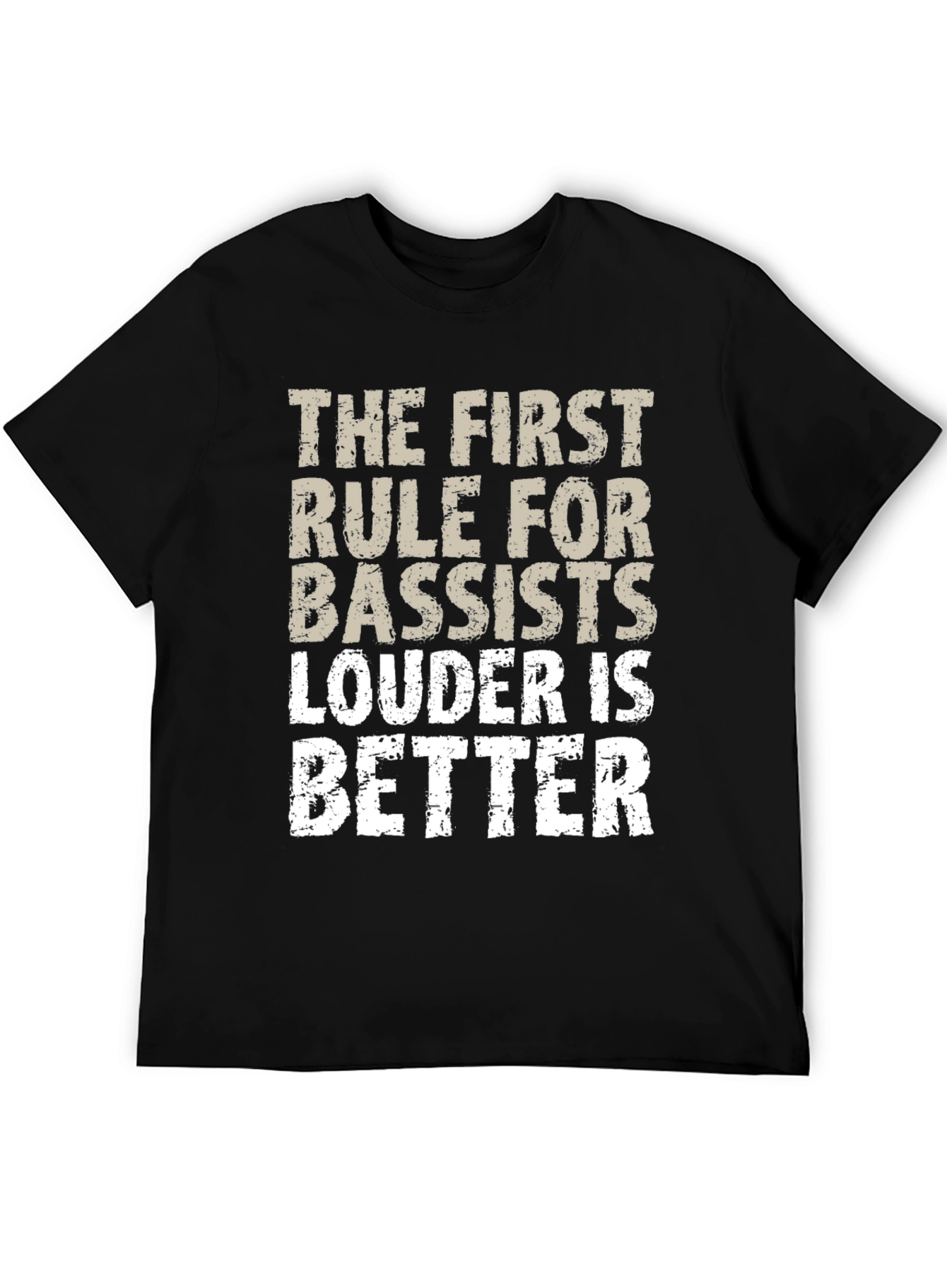 Black Bassists Rule Funny Graphic T-Shirt view 5