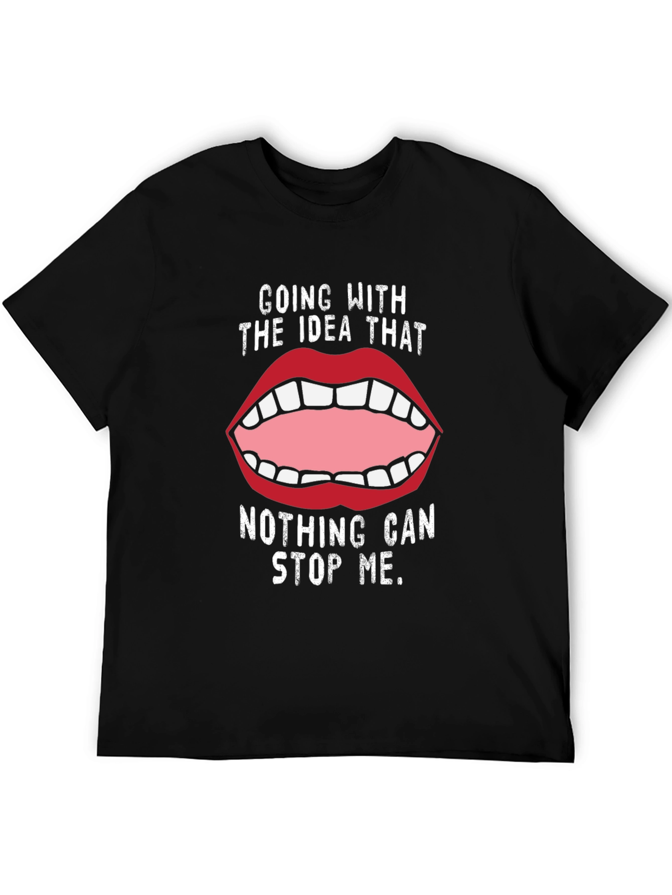 Black Bold Statement Tee: Going With the Idea That... view 5