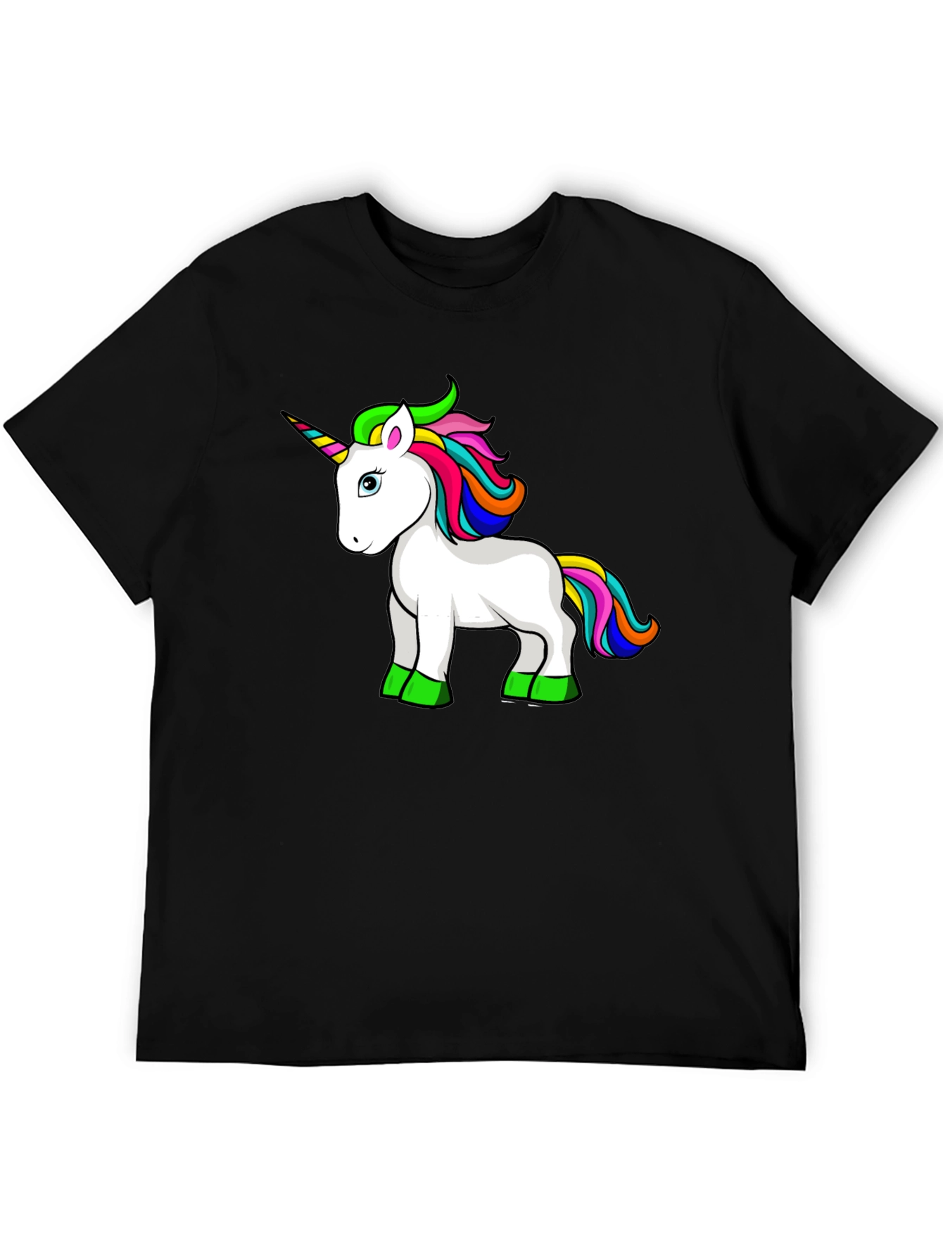 Black Unicorn Graphic Tee - Fun & Stylish Black T-Shirt view 5