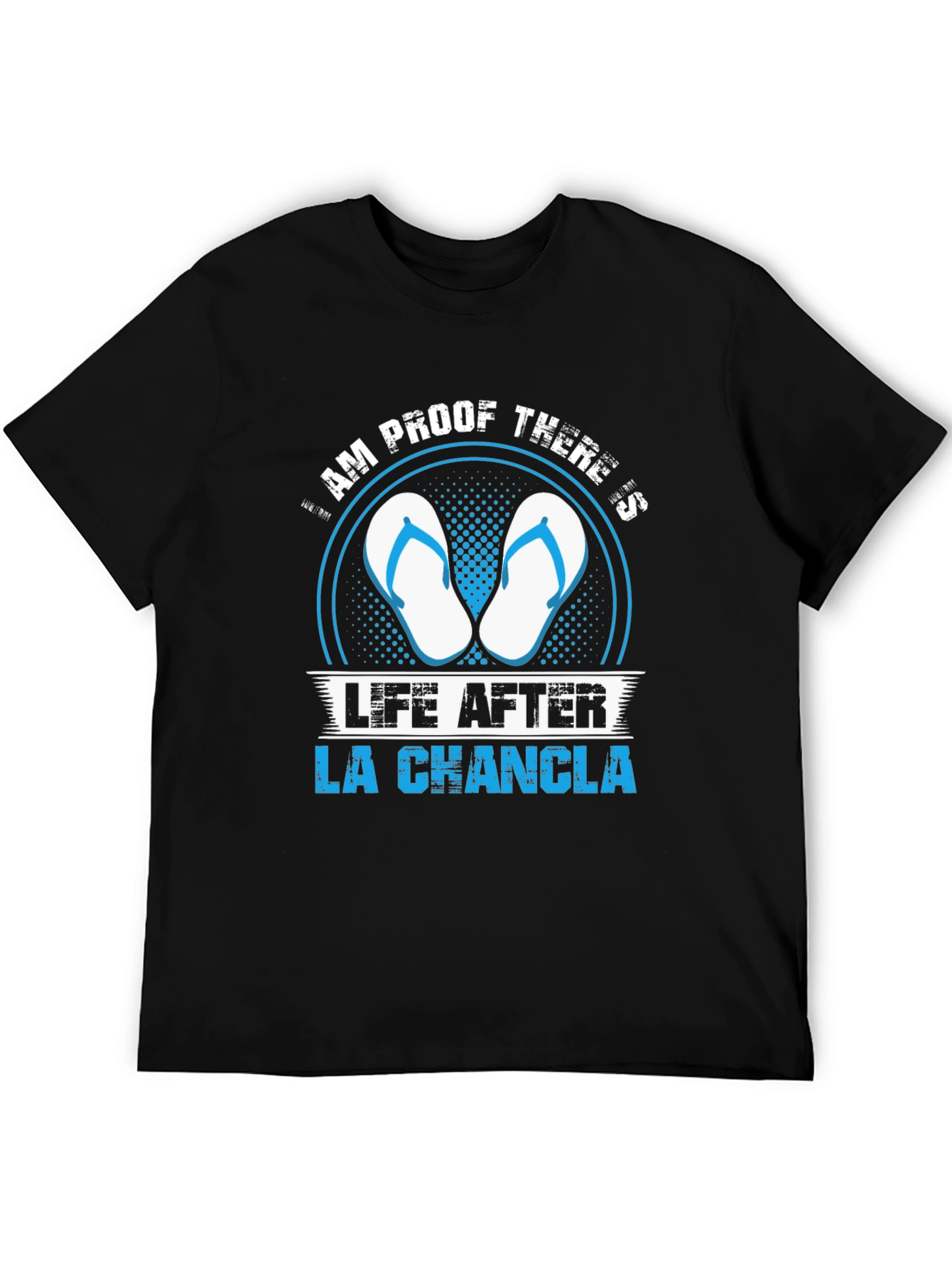 Black Am Proof There's Life After La Chancla T-Shirt view 5
