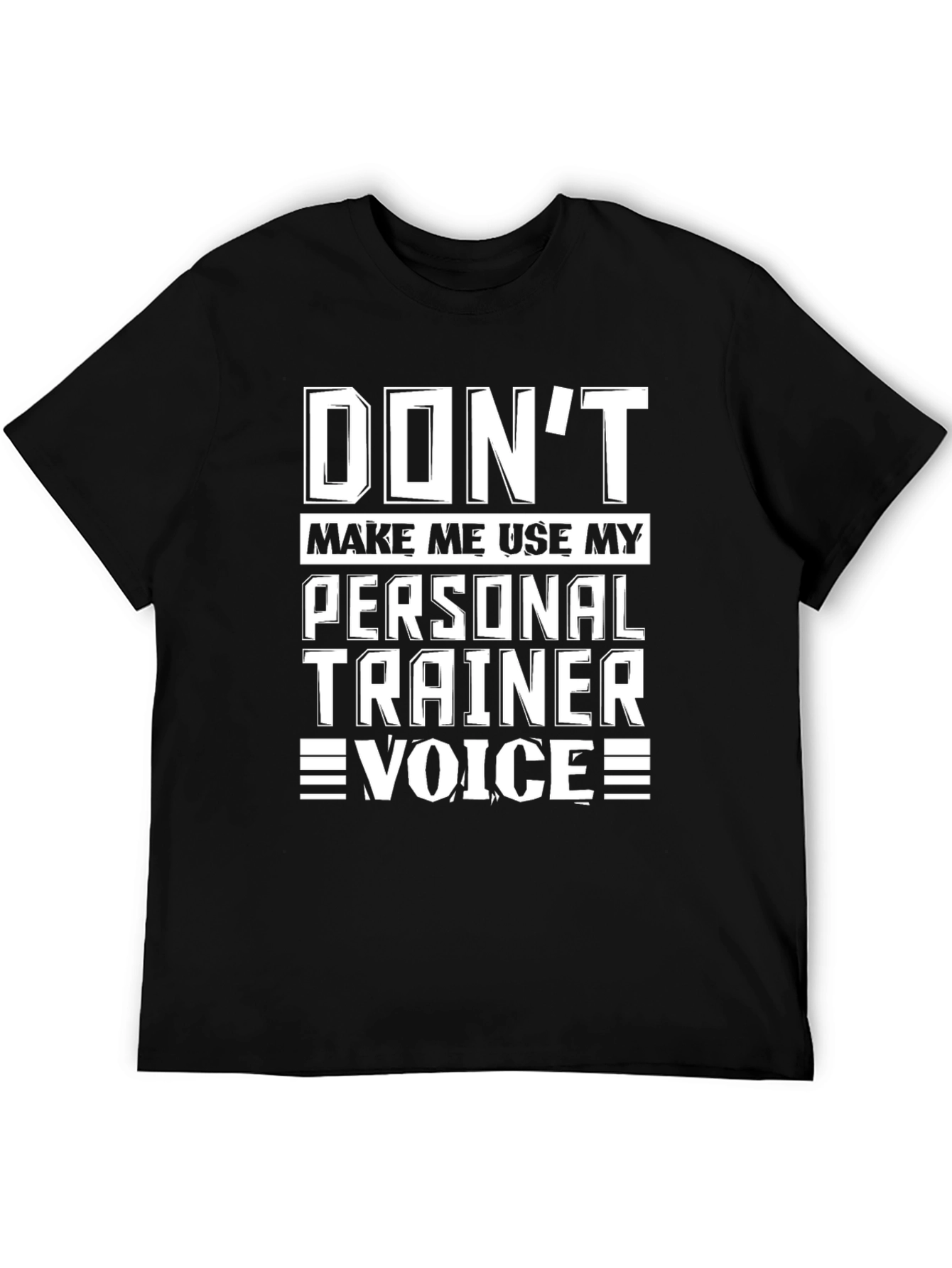 Black Funny Personal Trainer Black T-Shirt view 5