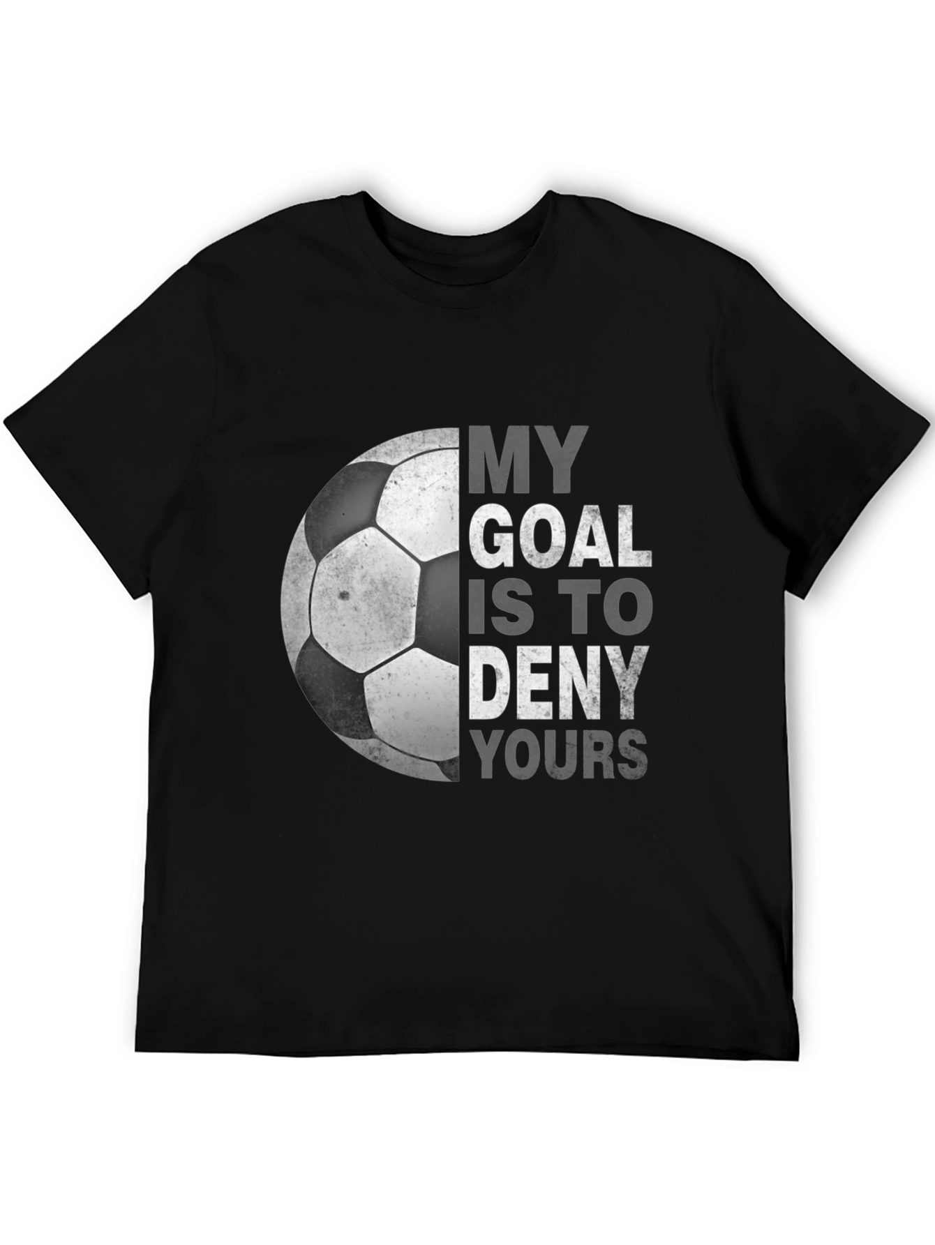 Black My Goal Soccer Graphic Tee - Black view 5