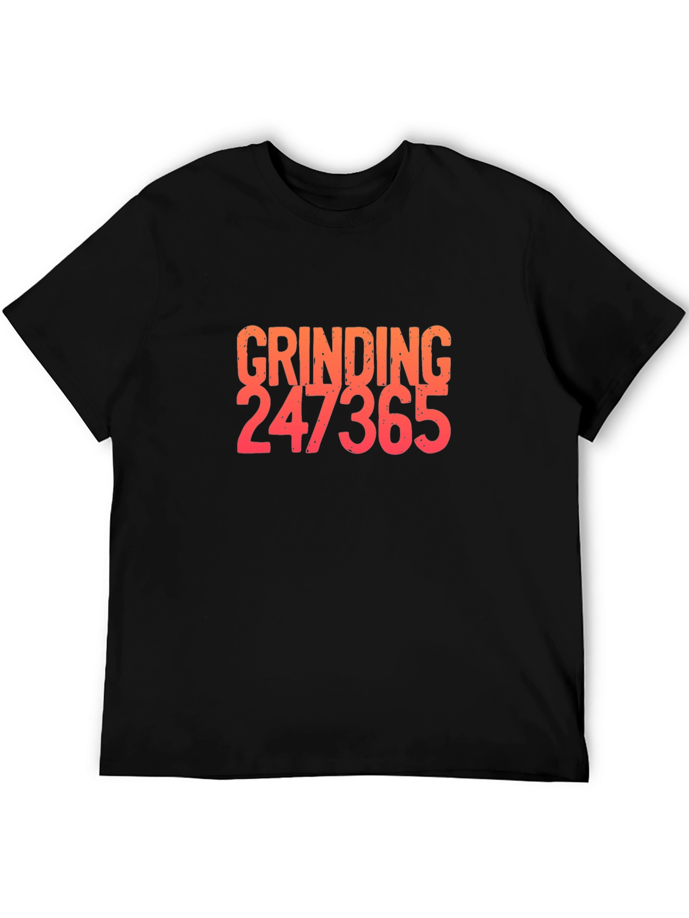Black Grinding 247365 Graphic Tee - Black Cotton Blend Shirt view 5