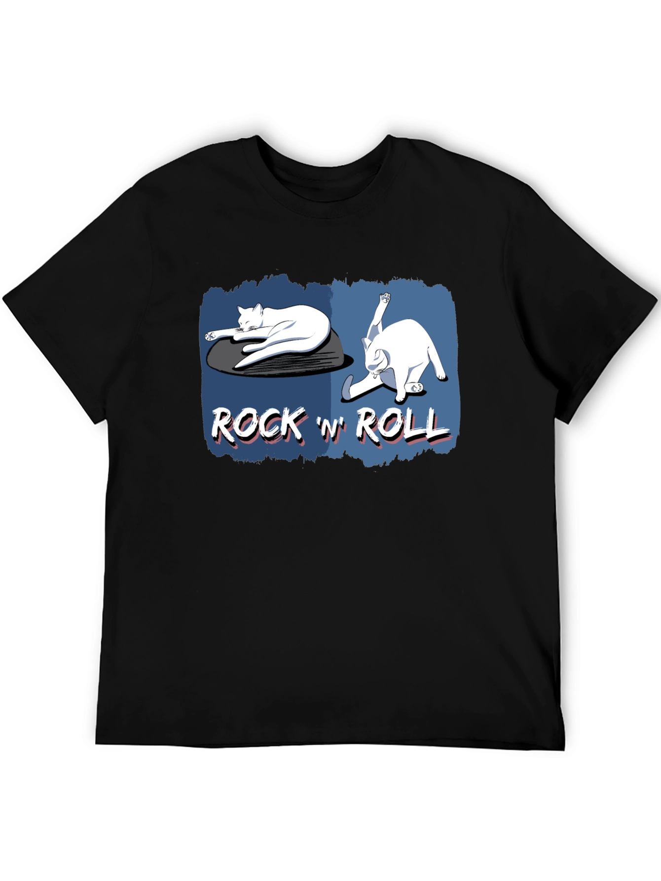 Black Rock 'N' Roll Cat Graphic Tee view 5