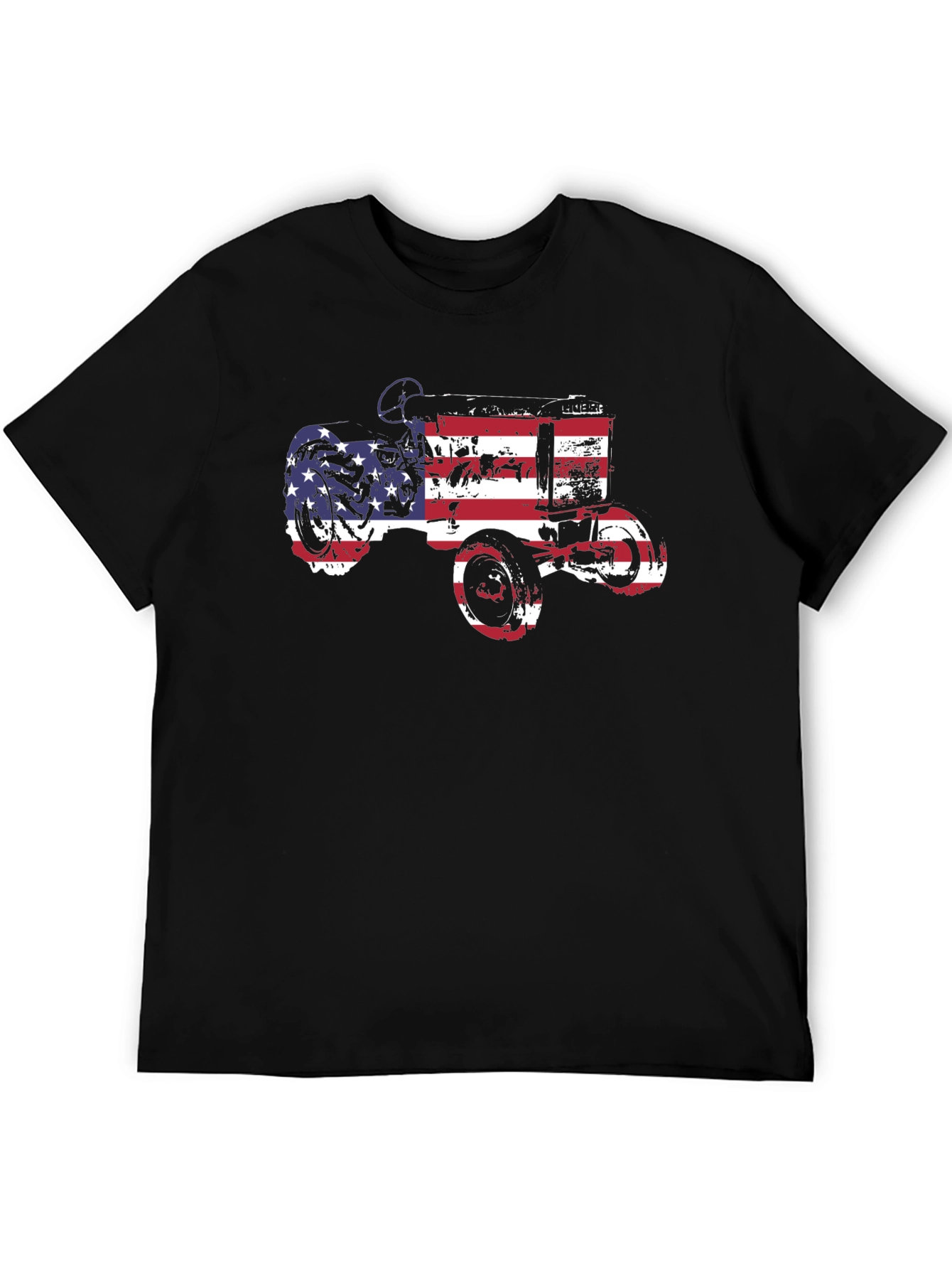 Black American Tractor Graphic Tee view 5