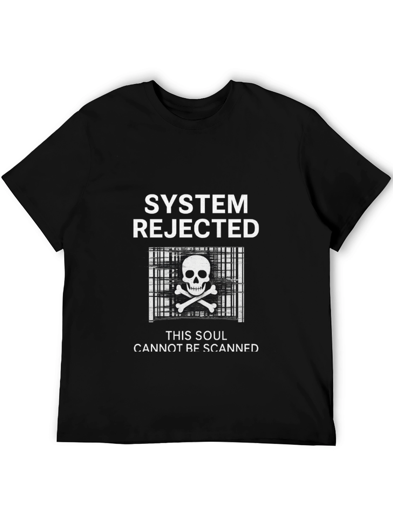Black System Rejected Skull T-Shirt view 5