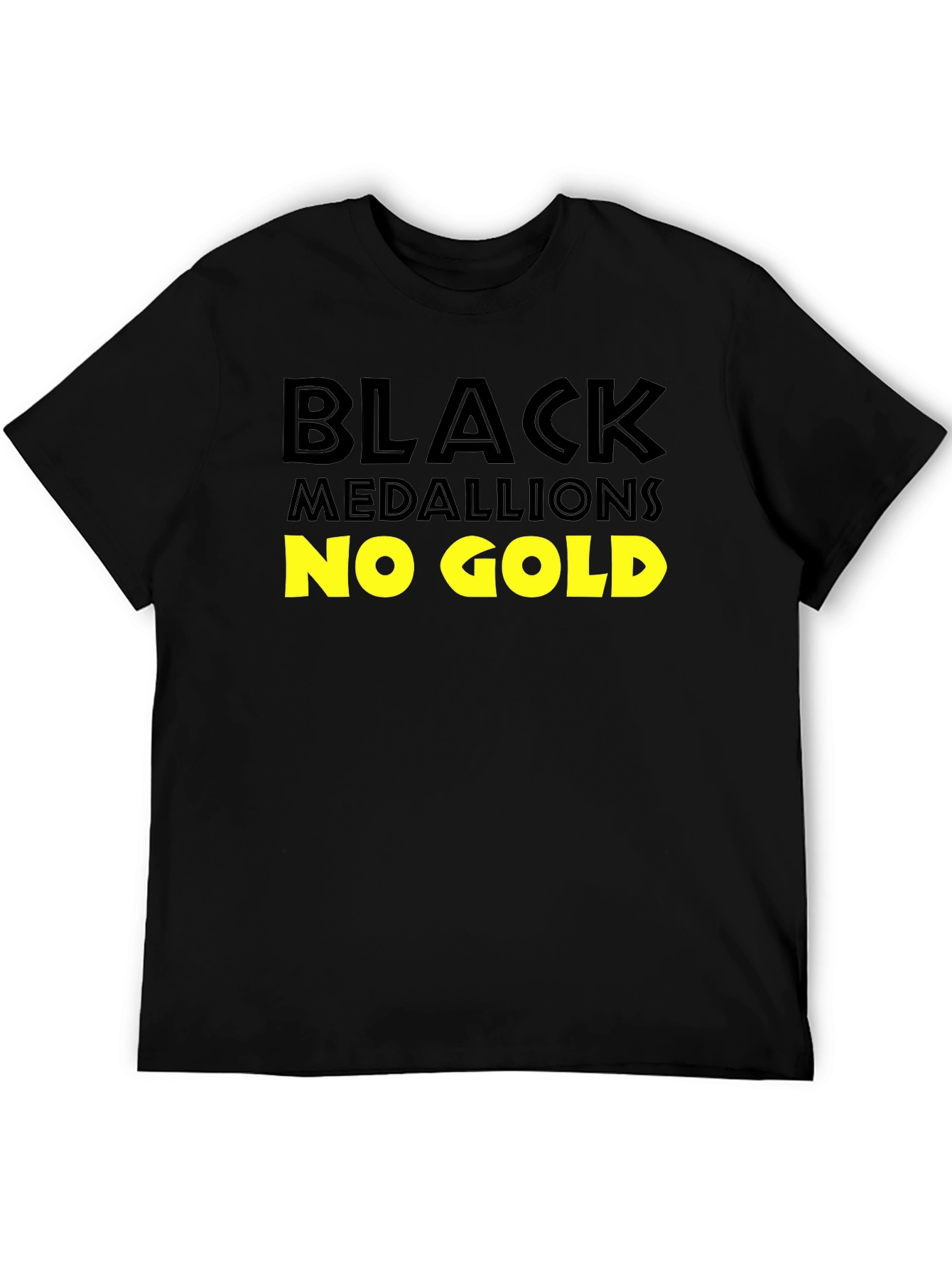 Black Black Medallions No Gold T-Shirt view 5