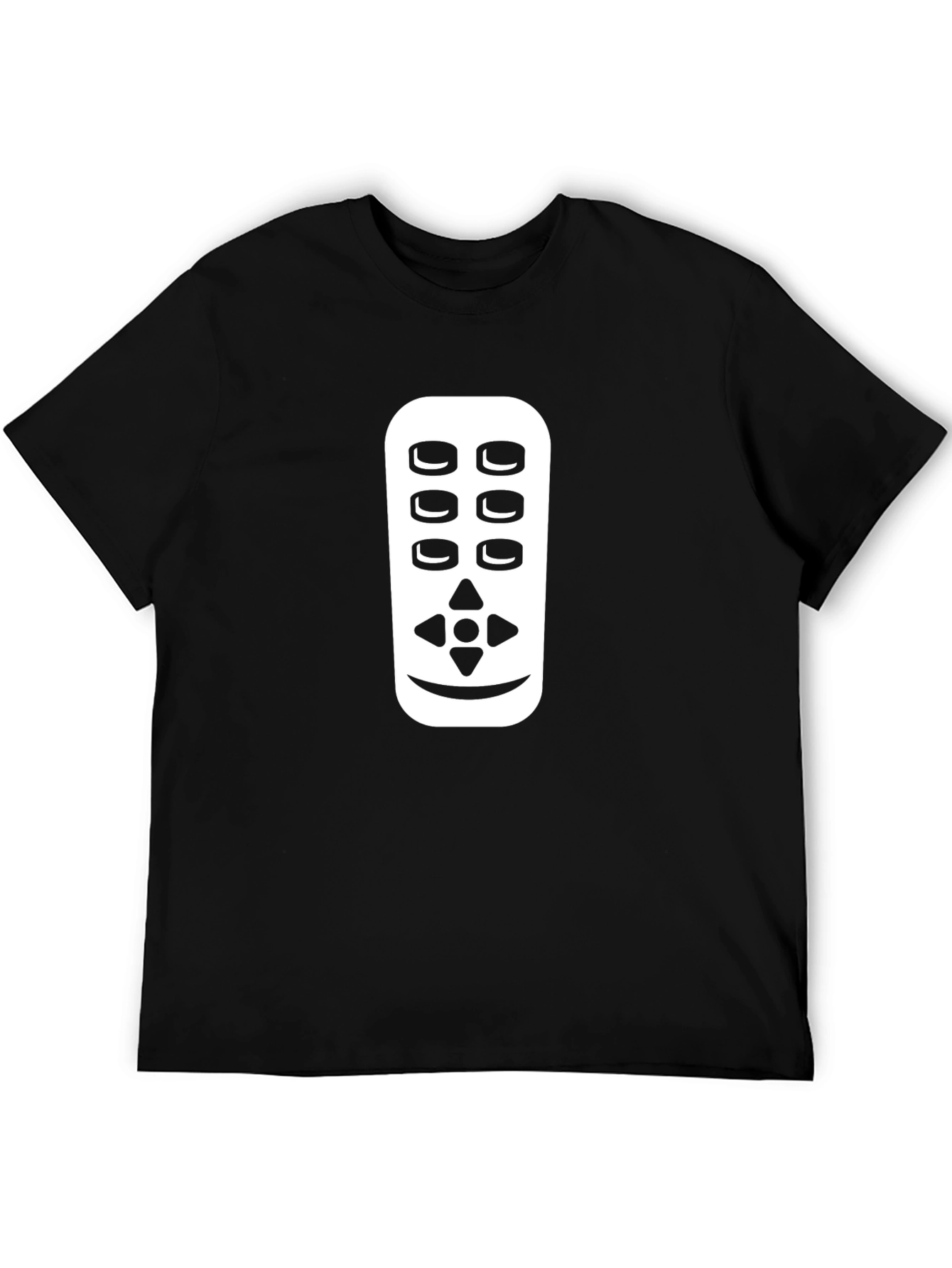 Black Remote Control Graphic Tee - Black Casual Shirt view 5