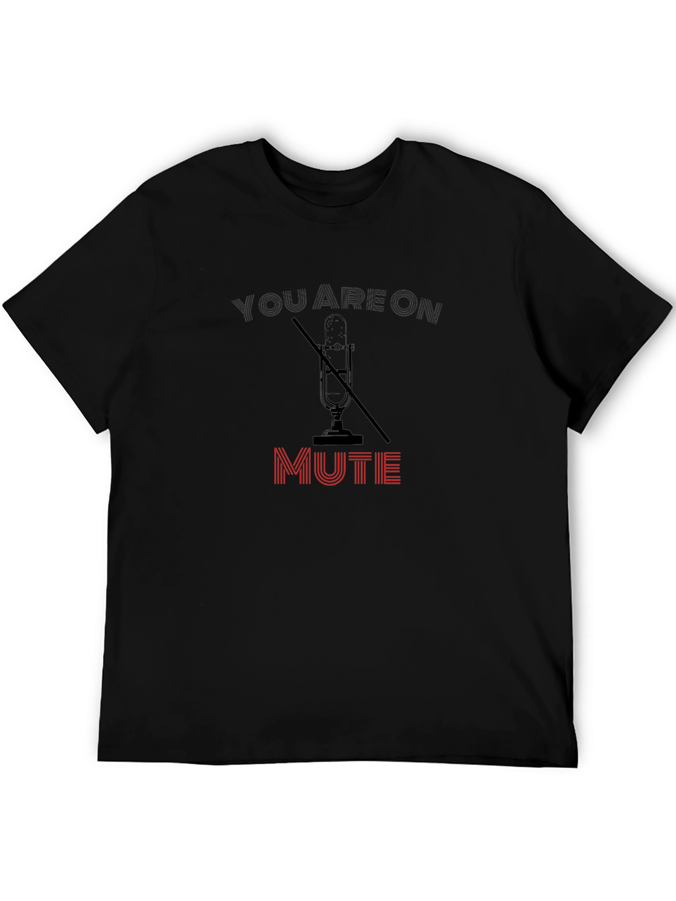 Black You Are On Mute Graphic Tee view 5