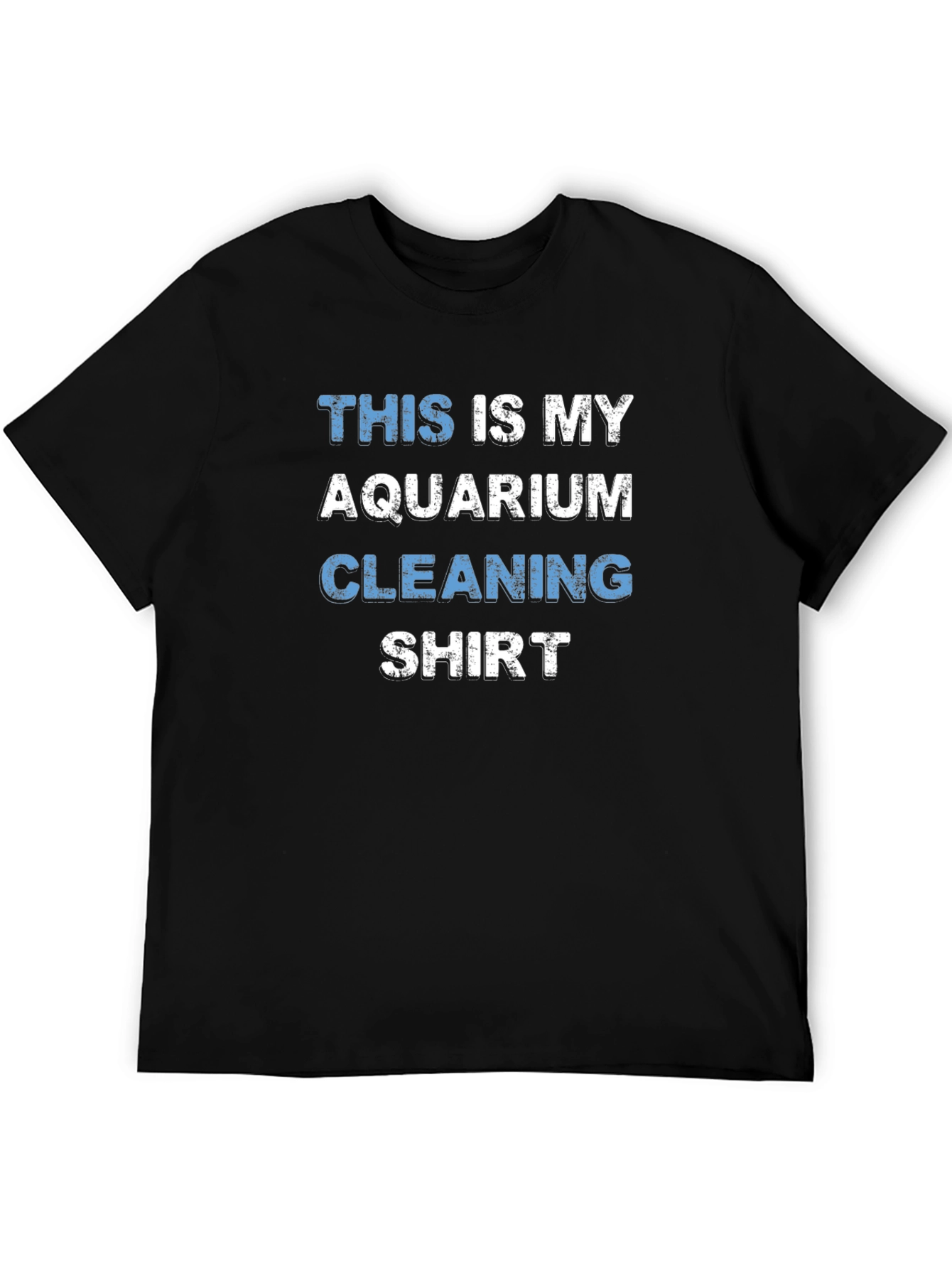 Black Aquarium Cleaning Shirt - Funny Fish Keeper Tee view 5