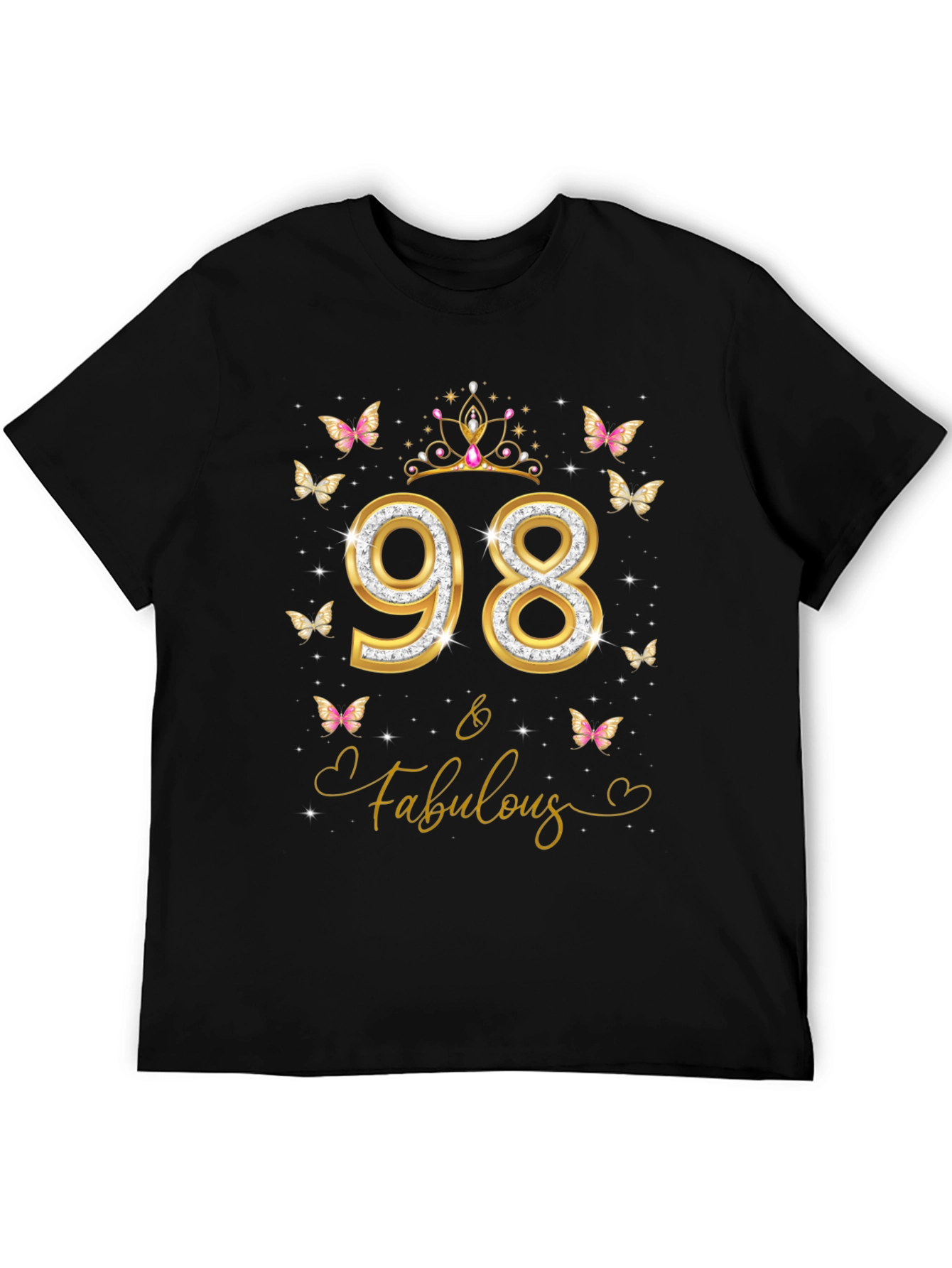 98 & Fabulous Birthday Graphic Tee - 5