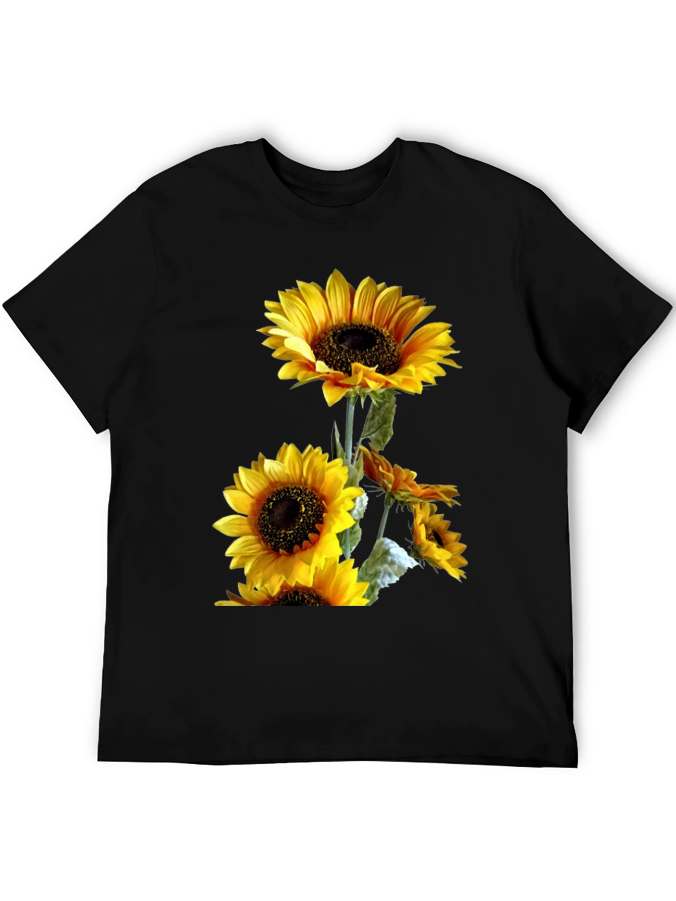 Black Sunflower Graphic T-Shirt view 5