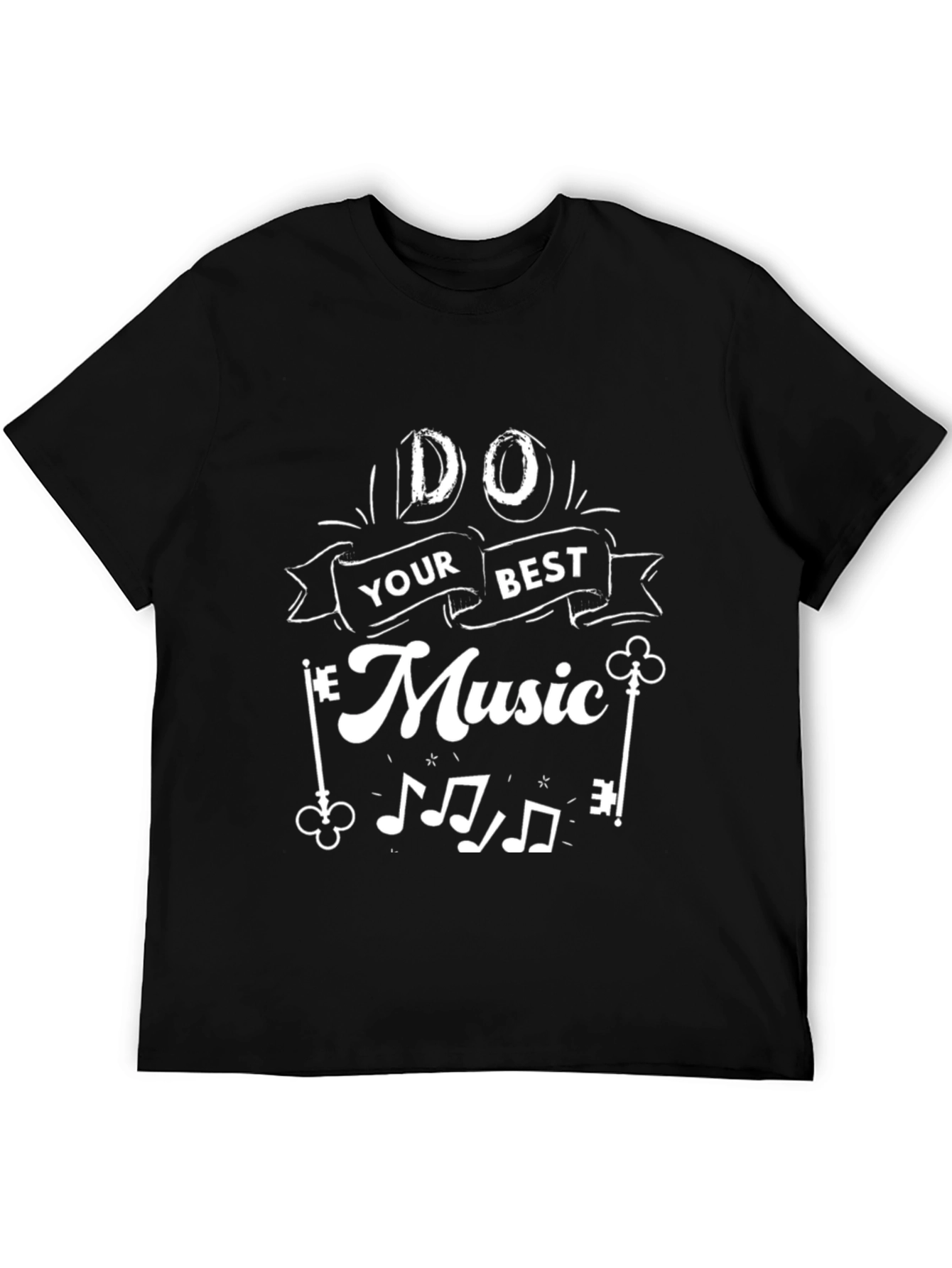 Black Do Your Best Music Black Graphic Tee view 5