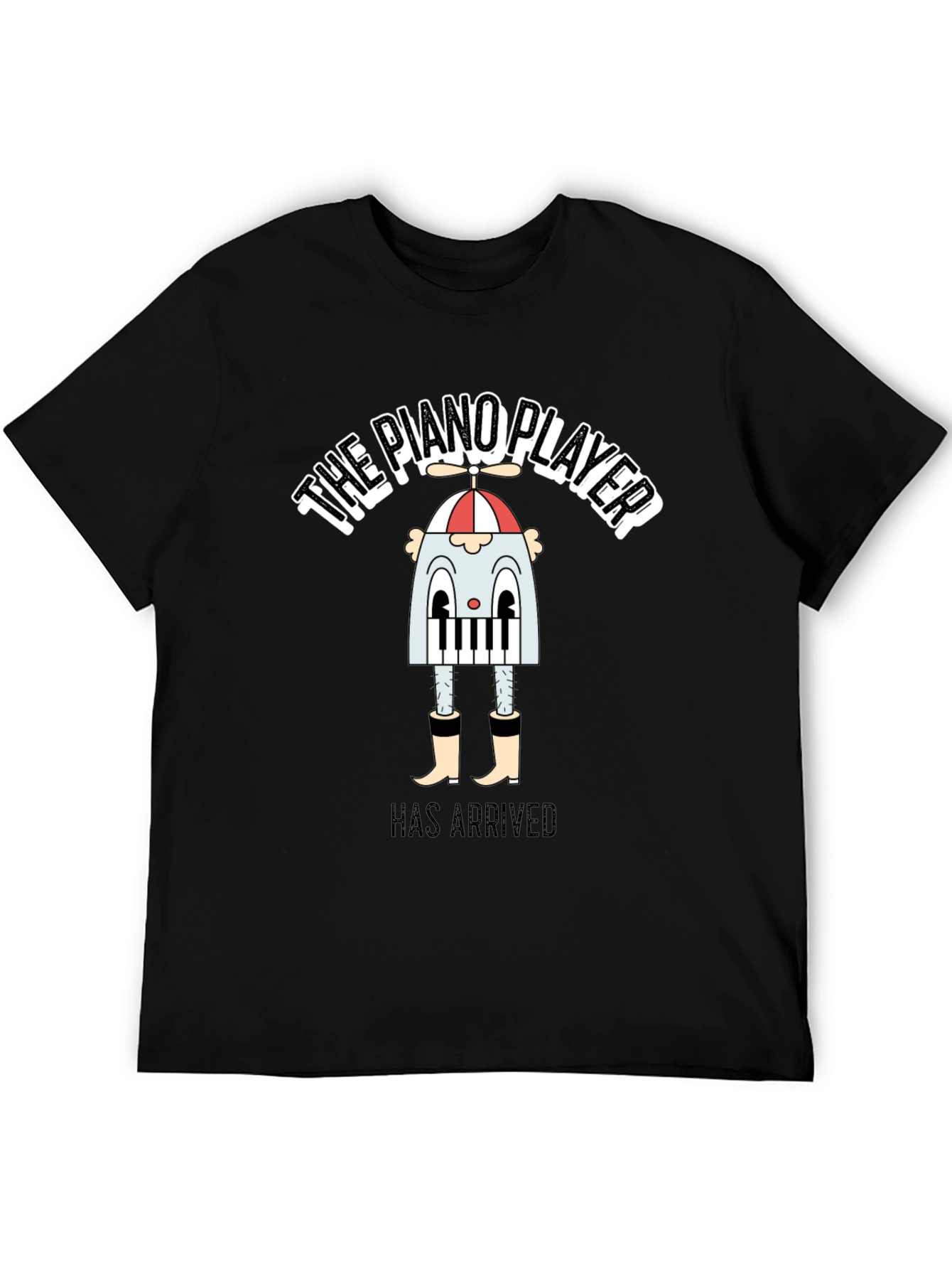 Black The Piano Player Has Arrived T-Shirt view 5