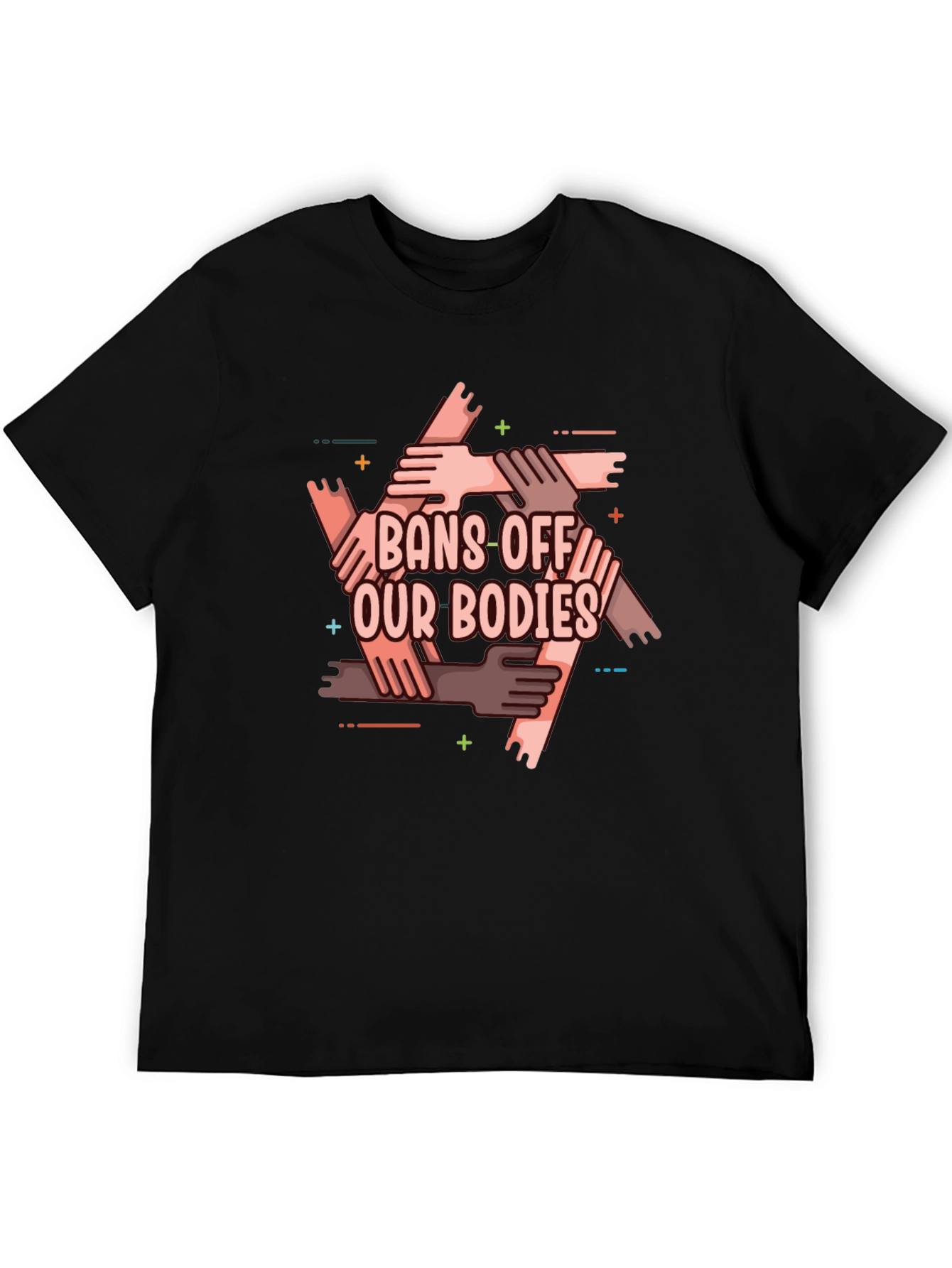 Black Bans Off Our Bodies Graphic Tee view 5