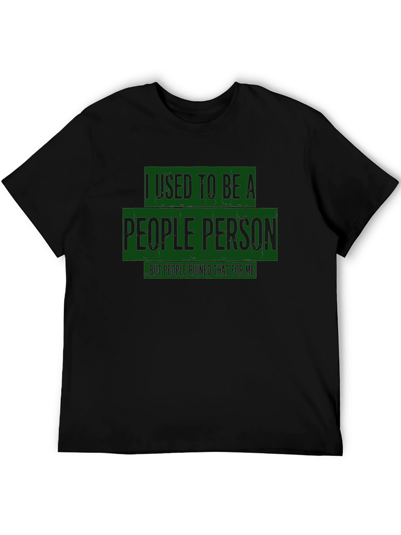 Black I Used to Be a People Person T-Shirt view 5