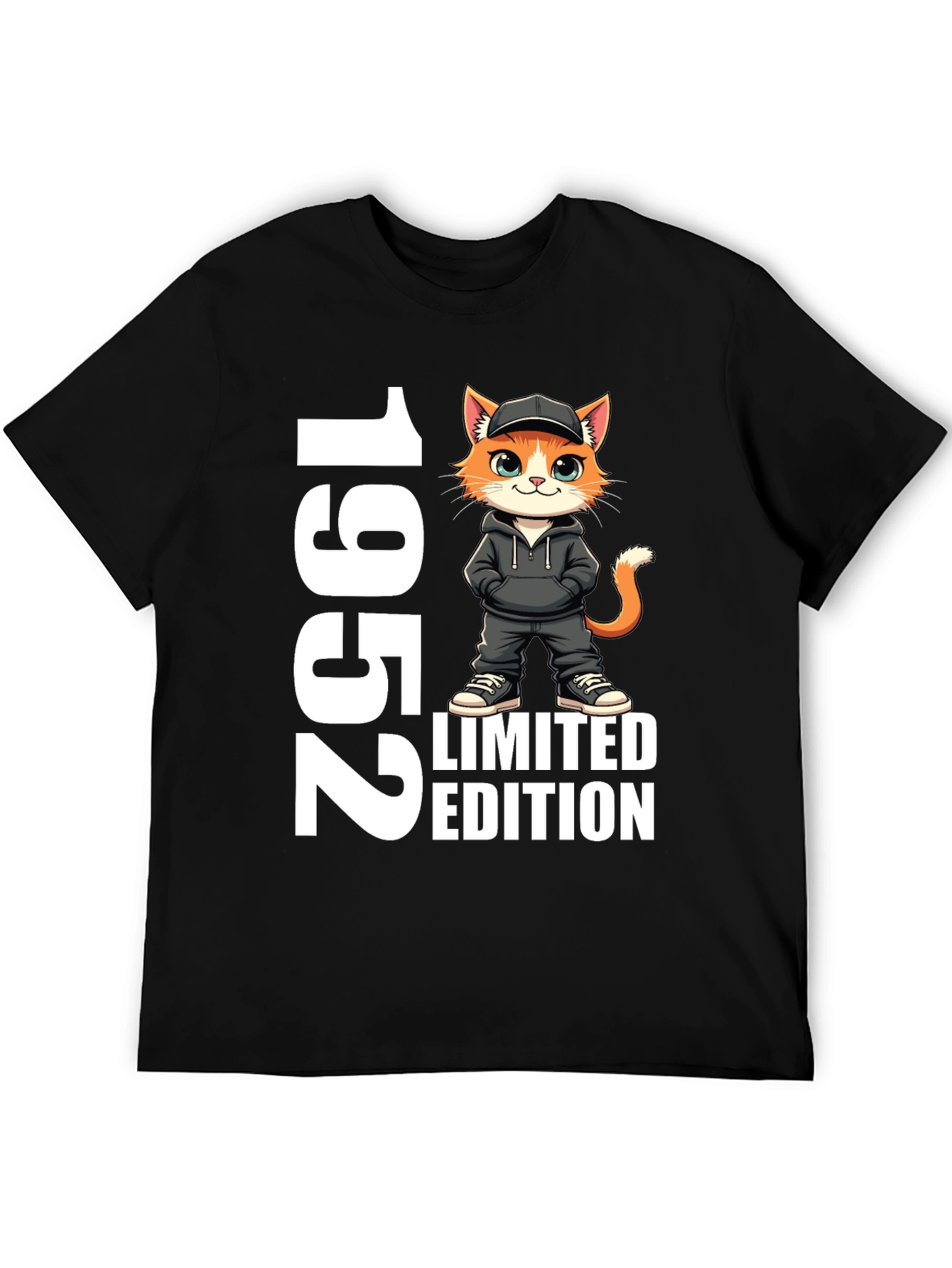 Black 1952 Limited Edition Cat T-Shirt view 5