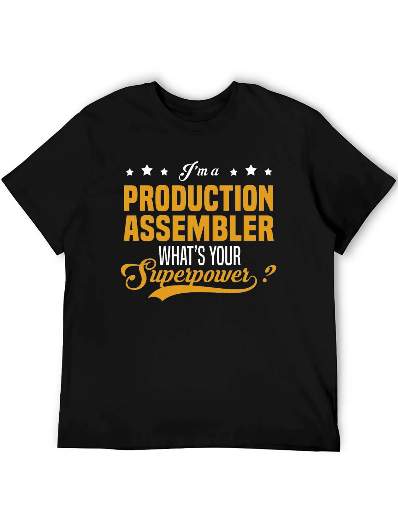 Black Production Assembler Superpower T-Shirt view 5