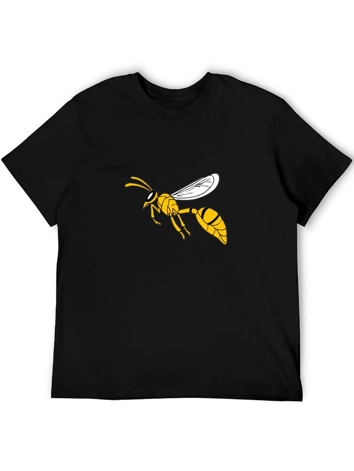 Black Wasp Graphic T-Shirt - Stylish Black Tee view 5
