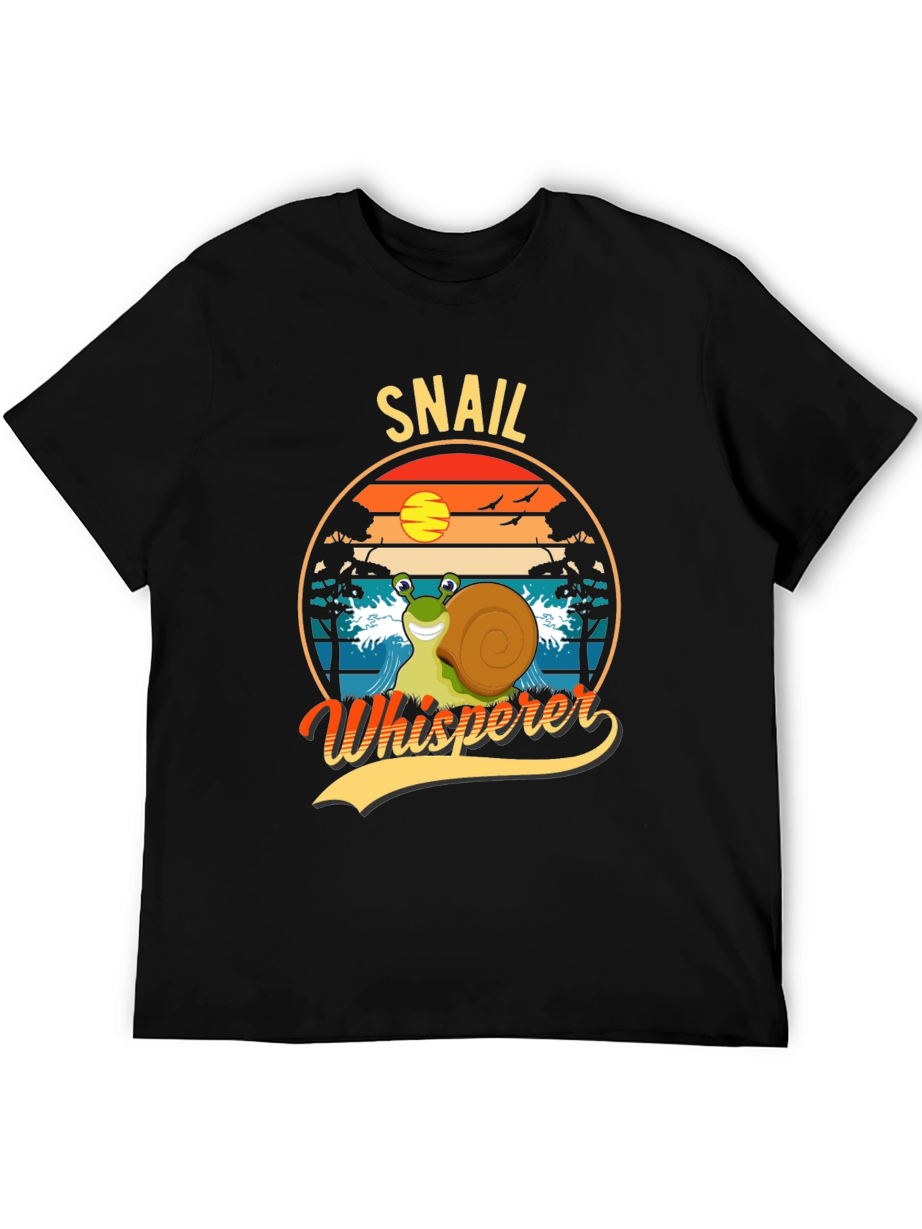 Black Snail Whisperer Graphic Tee view 5