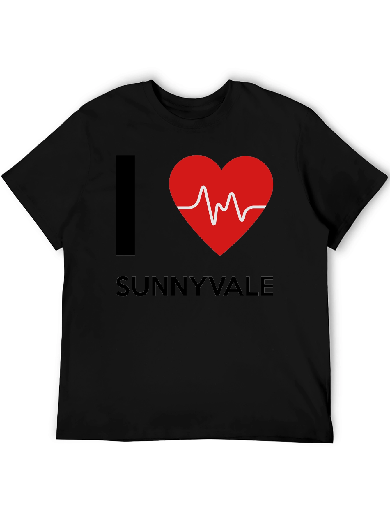 Black I Heart Sunnyvale Graphic T-Shirt - Trendy Casual Tee view 5