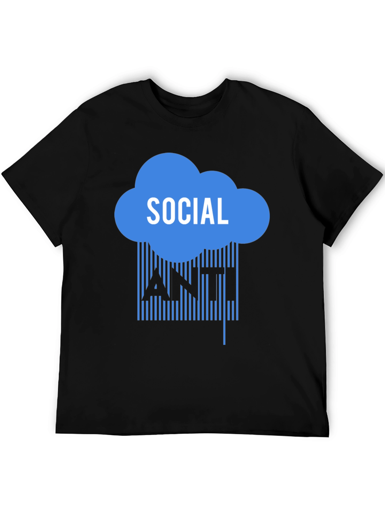 Black Anti Social T-Shirt view 5