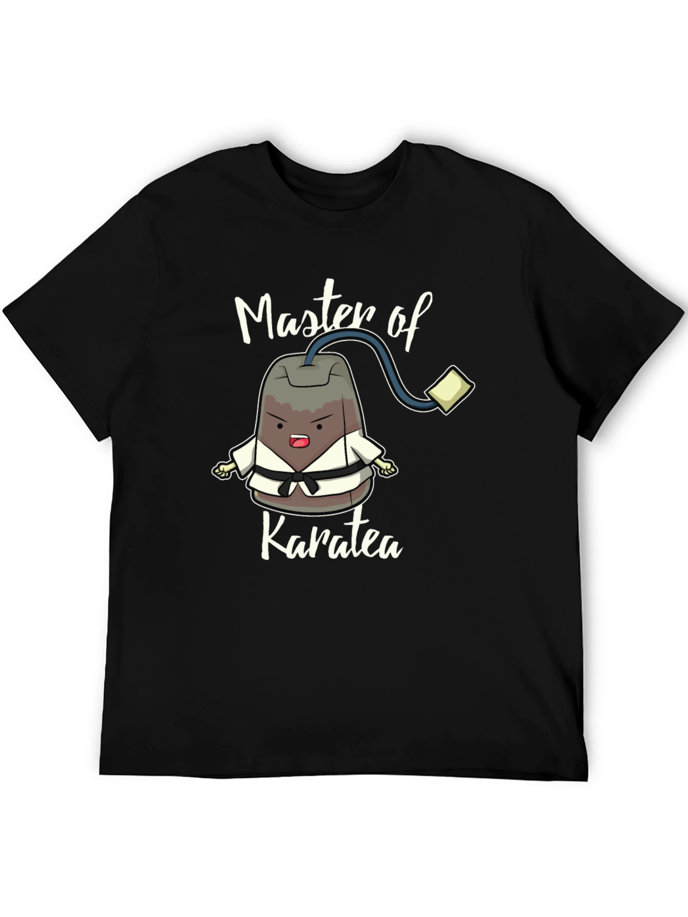 Black Master of Karatea Funny Graphic Tee view 5