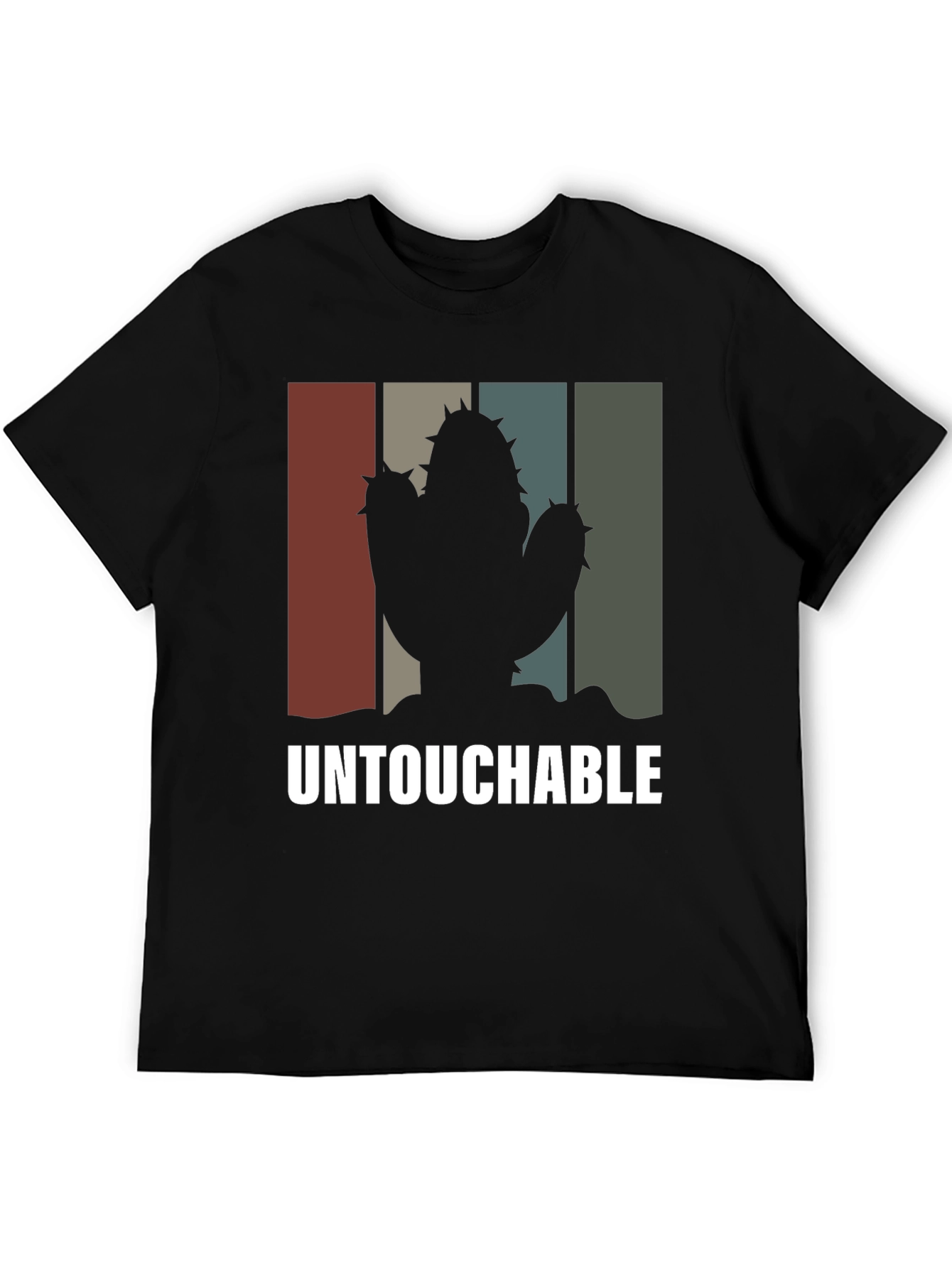 Black Untouchable Cactus Graphic T-Shirt view 5