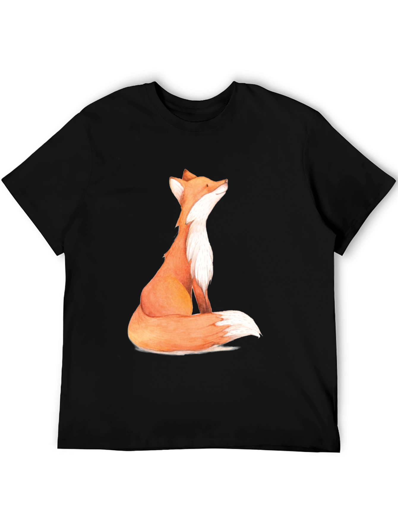 Black Fox Graphic Print Men's T-Shirt view 5