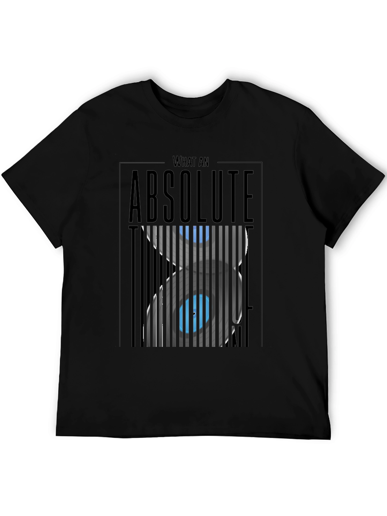Black Absolute Unit T-Shirt - Optical Illusion Design view 5