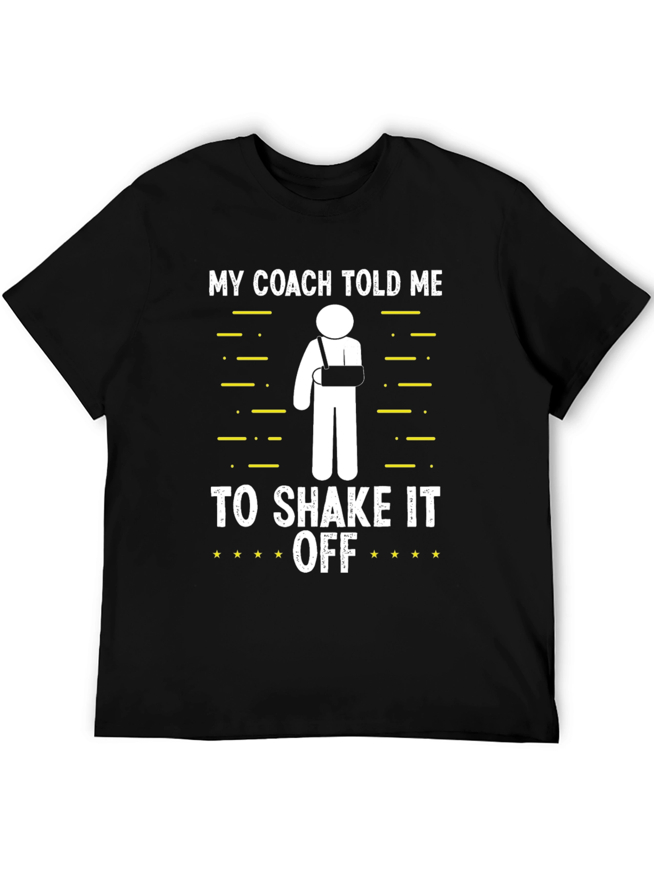 Black Funny My Coach Told Me to Shake It Off T-Shirt view 5