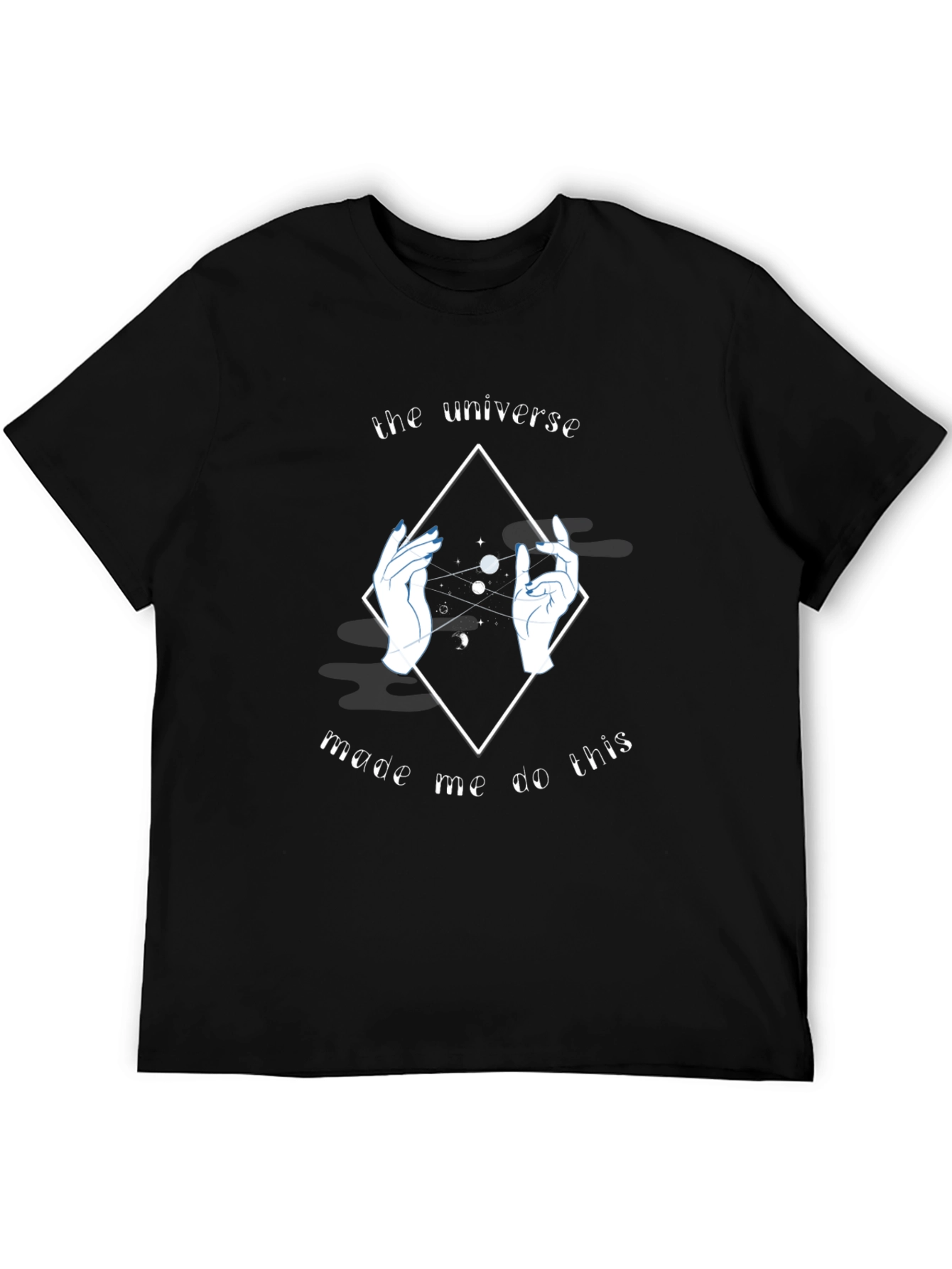 Black Universe Made Me Do This Graphic T-Shirt - Black view 5