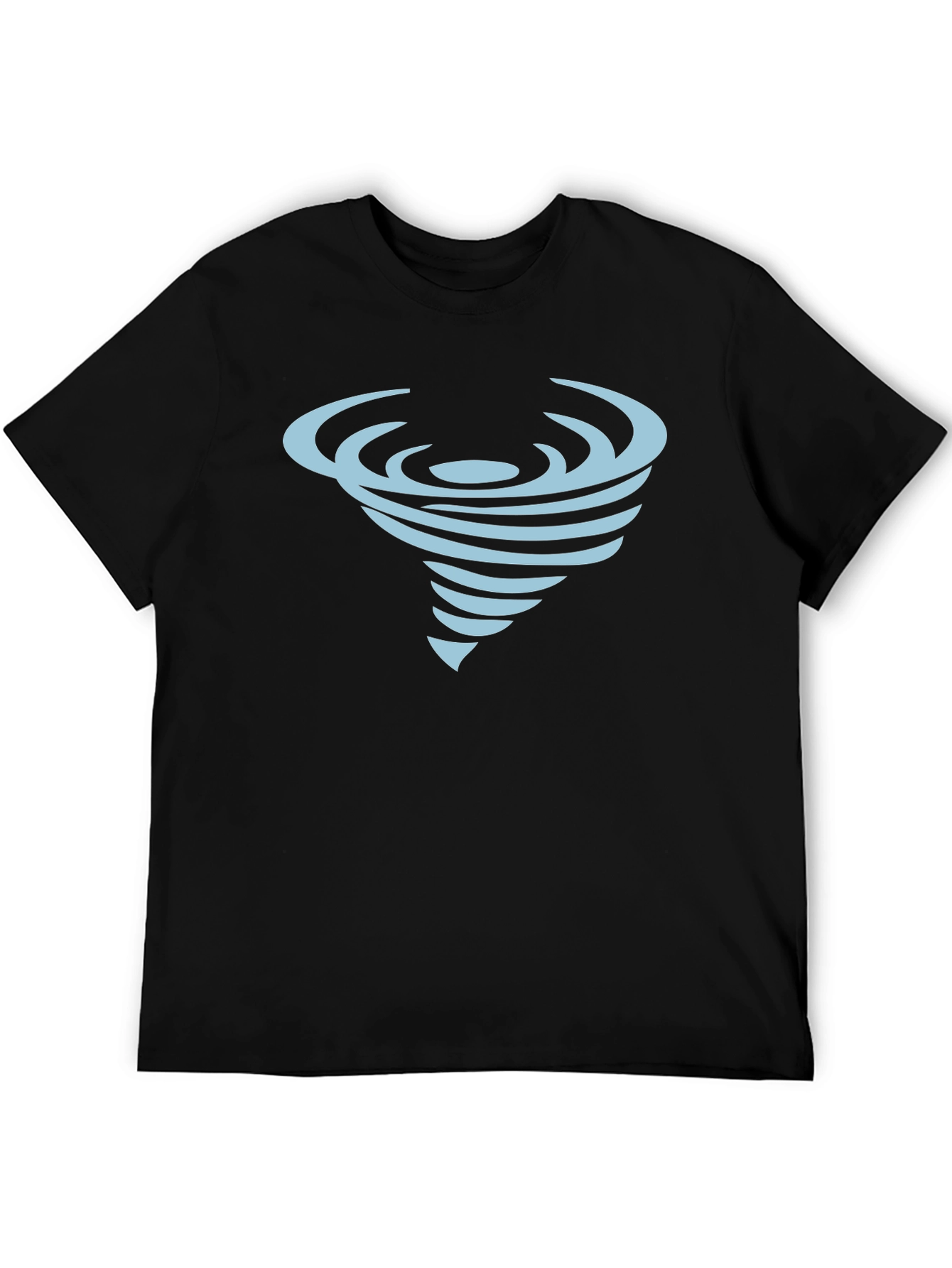Black Tornado Graphic Black Tee - Unique Design view 5