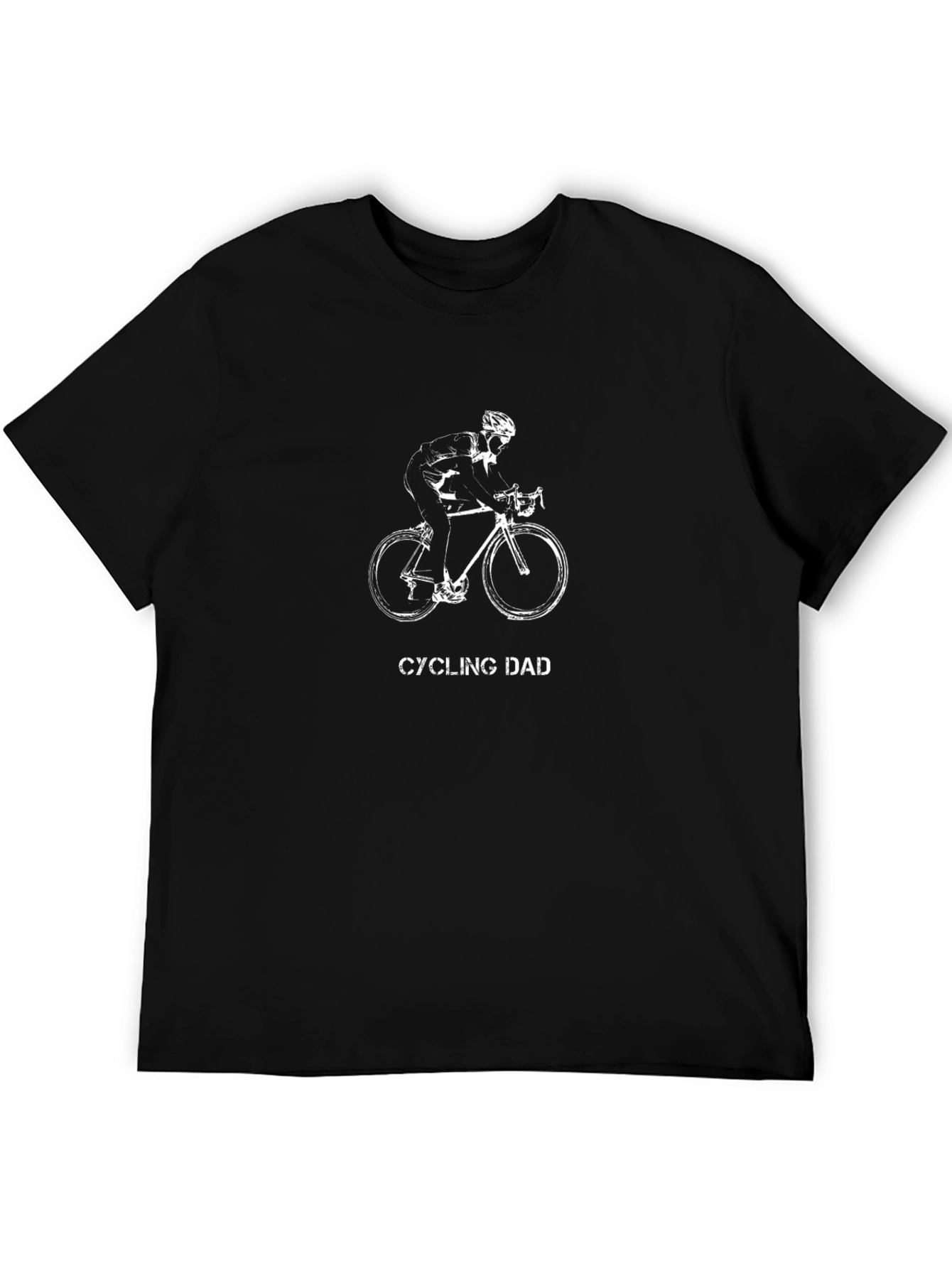 Black Cycling Dad T-Shirt view 5