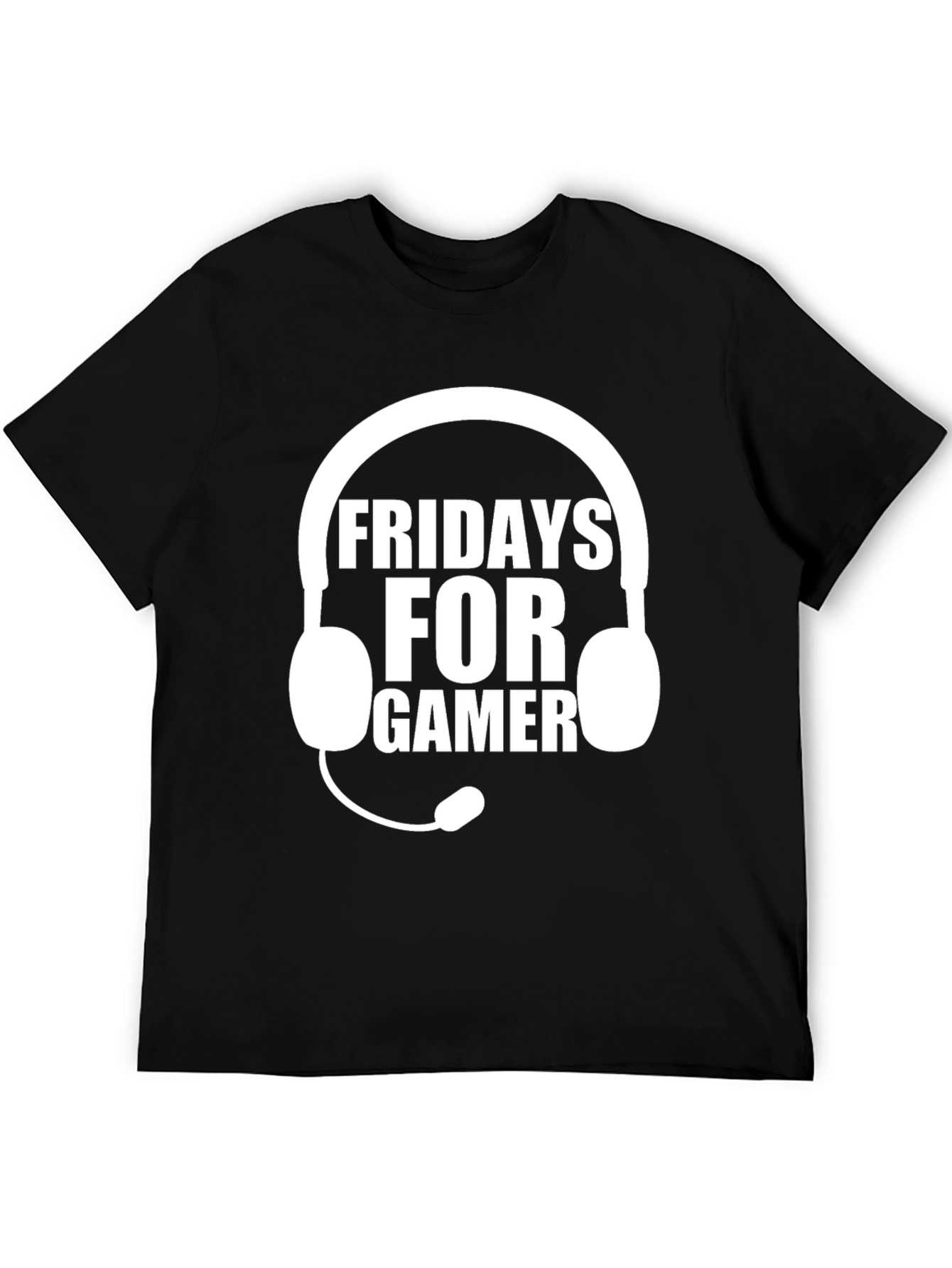 Black Fridays For Gamer Black T-Shirt view 5