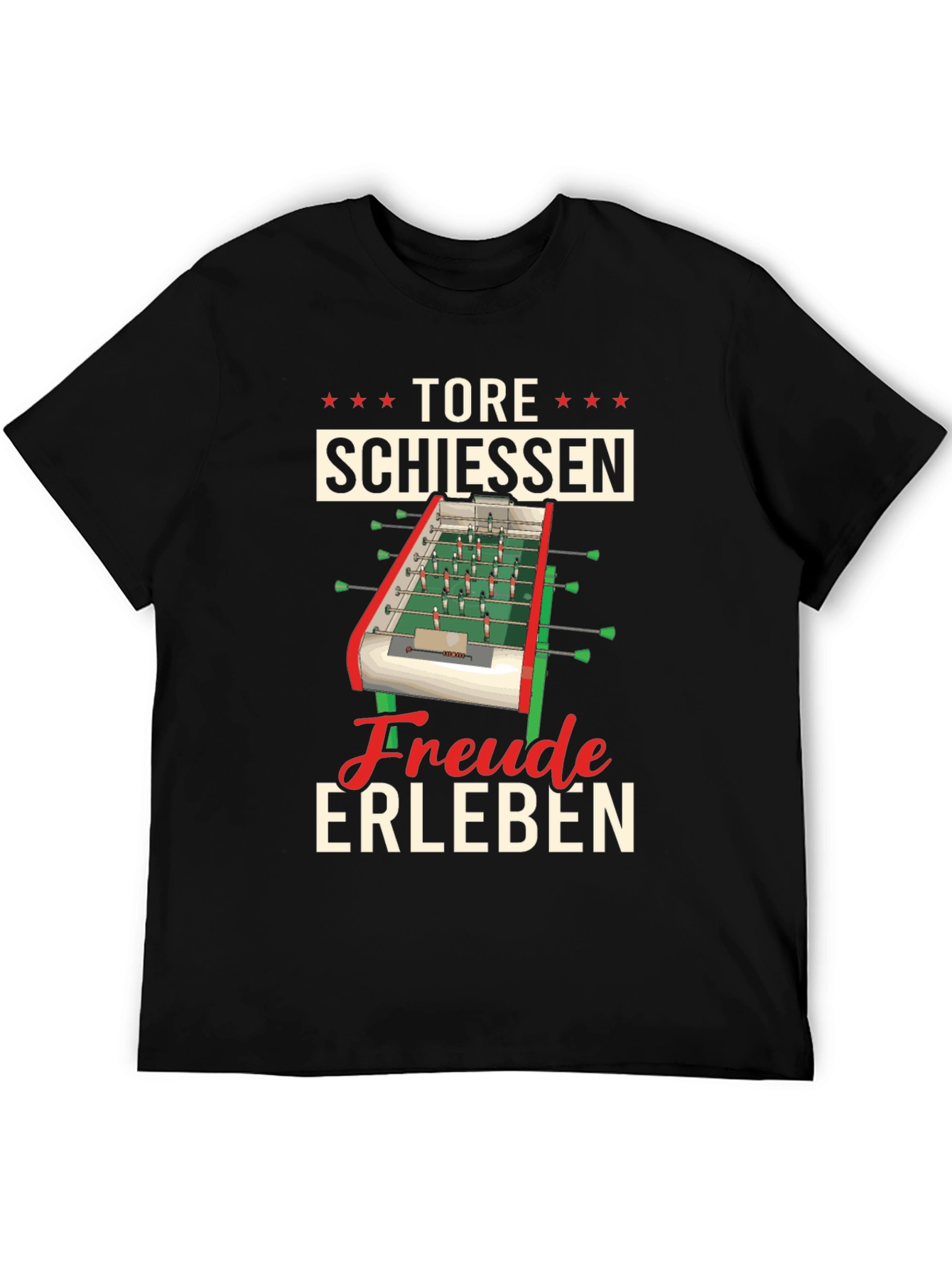 Black Tore Schiessen Foosball T-Shirt view 5