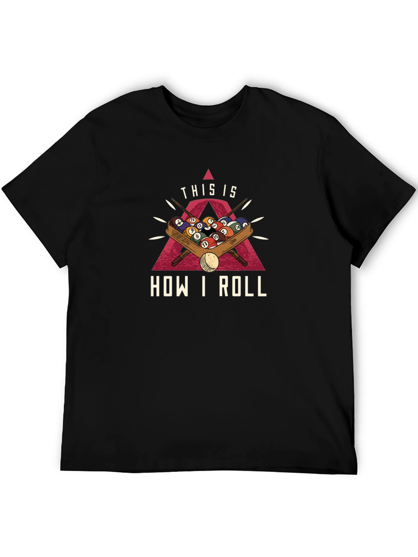 This is How I Roll Billiards T-Shirt - Black - 5