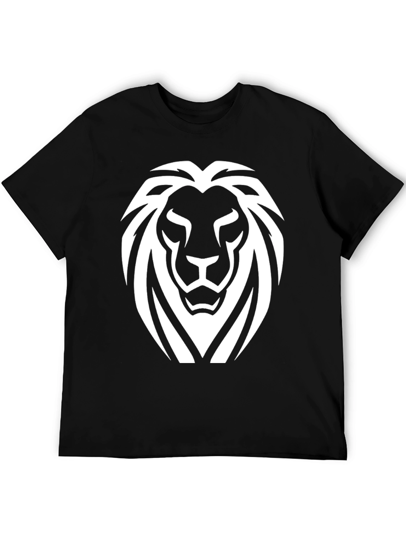 Black Black Lion Graphic Tee - Bold Statement Shirt view 5