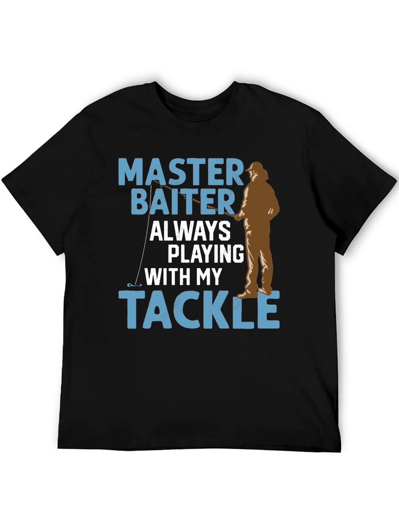 Black Master Baiter Fishing T-Shirt view 5