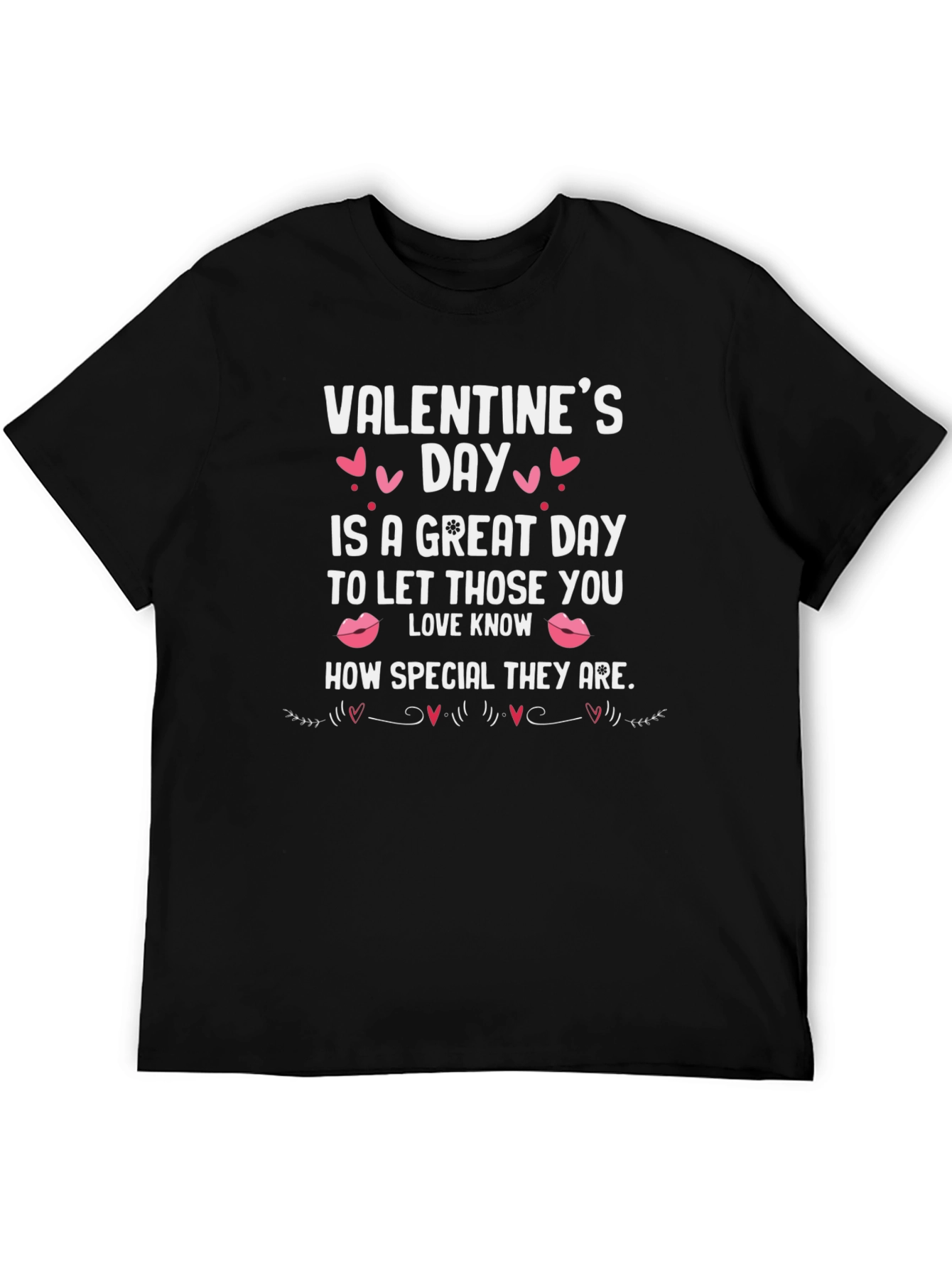 Black Valentine's Day Special Love T-Shirt view 5