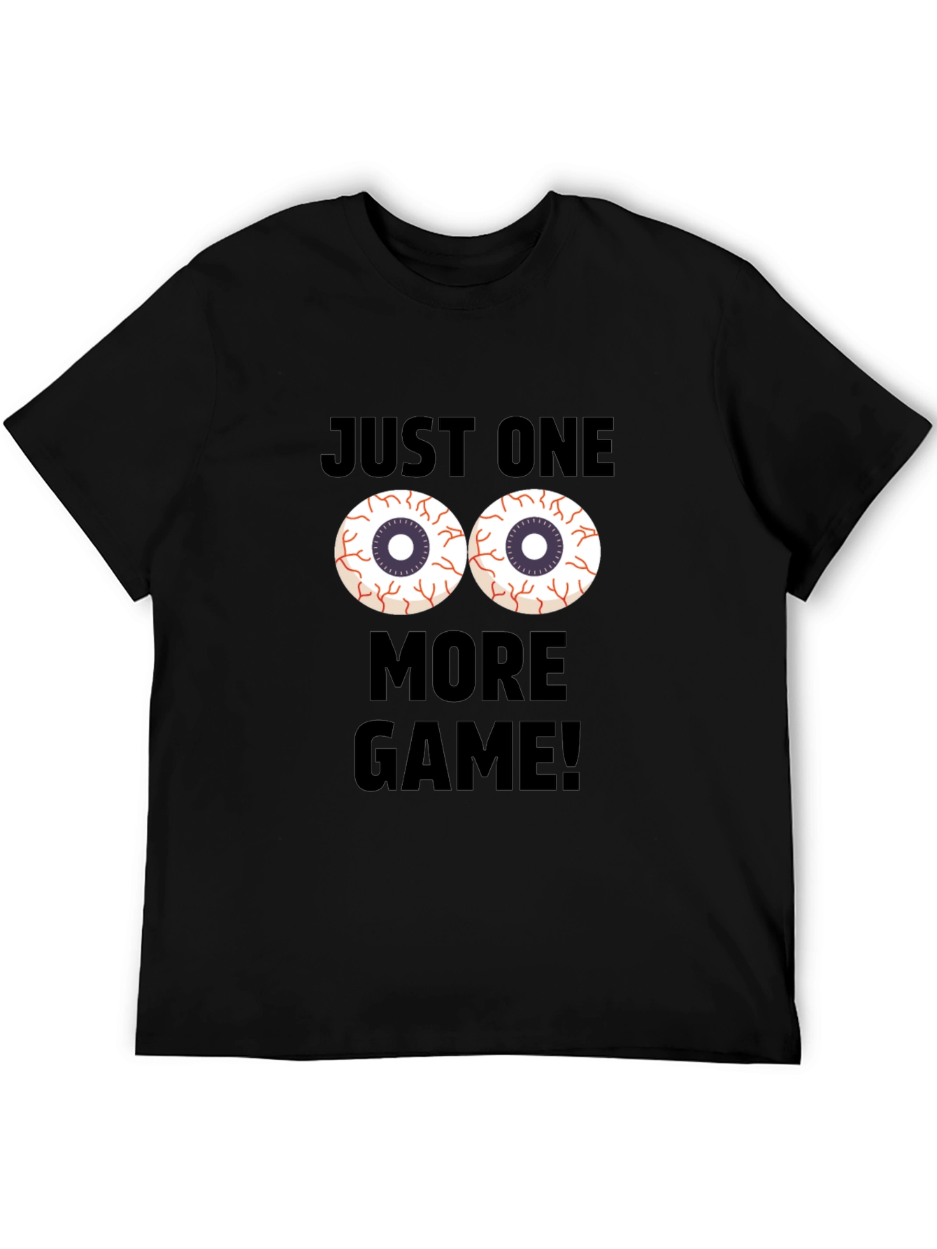 Black Just One More Game T-Shirt - Gamer Apparel view 5