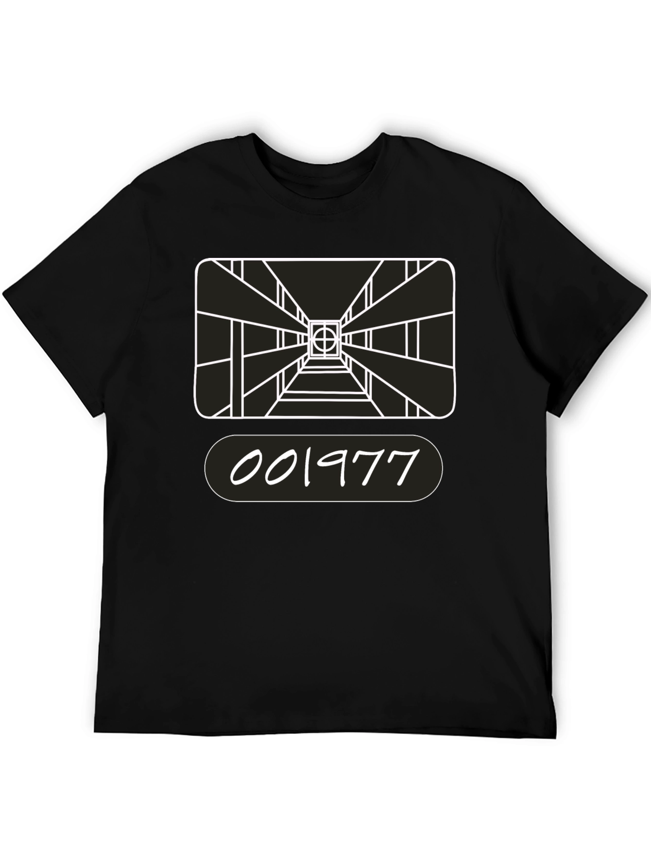 Black Retro Gaming T-Shirt - 001977 Design view 5