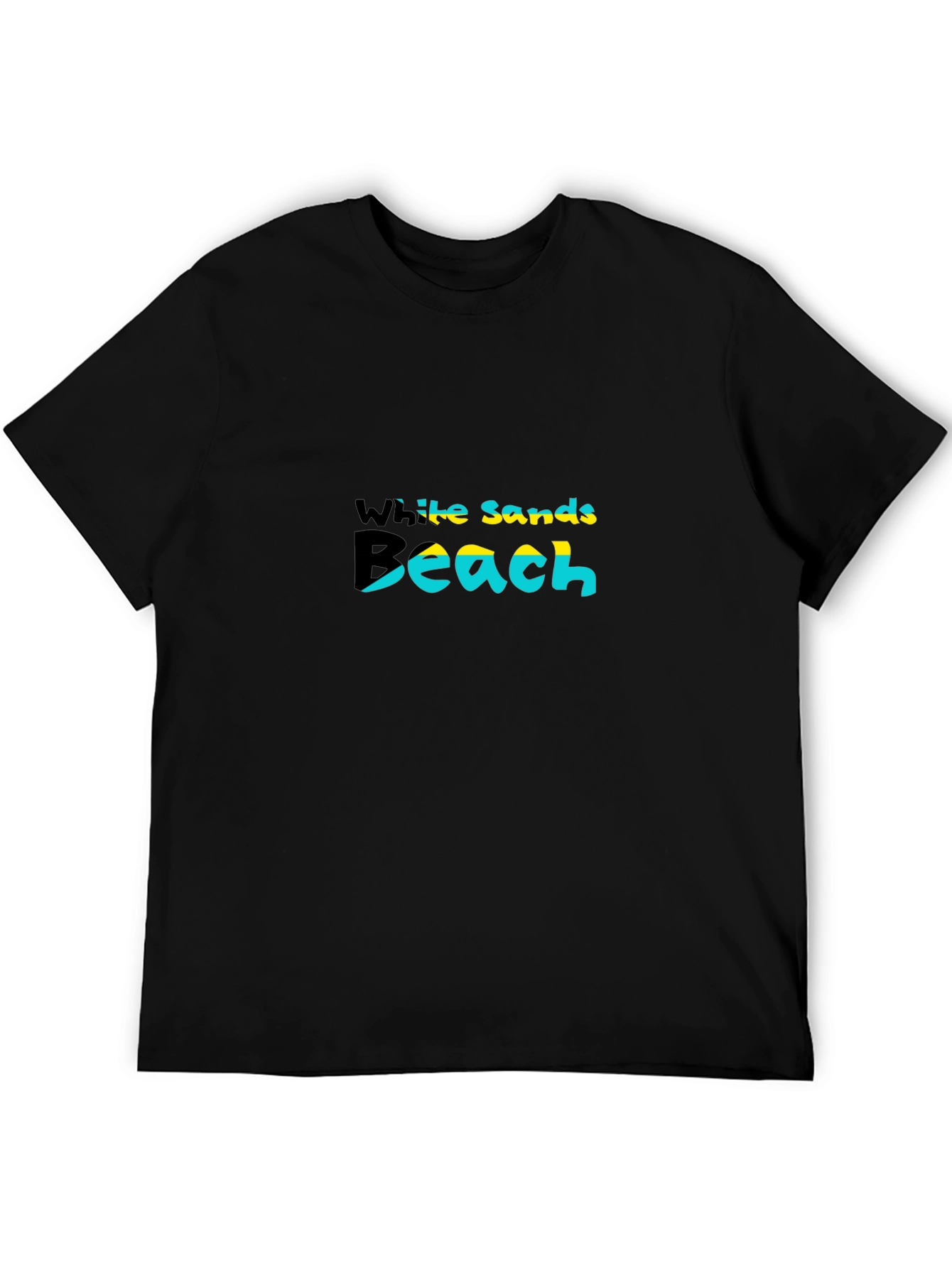 Black White Sands Beach T-Shirt - Summer Vacation Tee view 5
