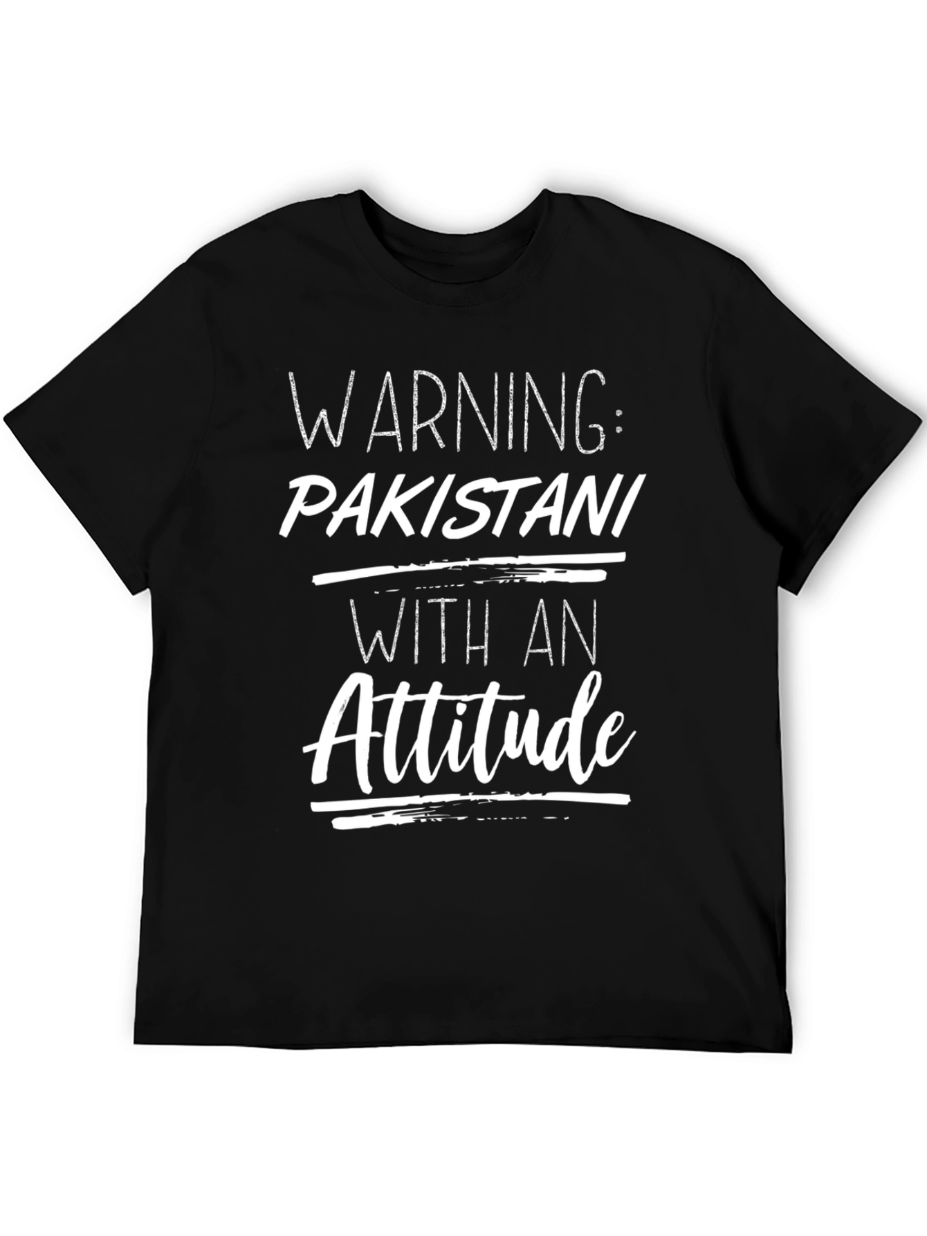 Black Warning: Pakistani With An Attitude T-Shirt view 5