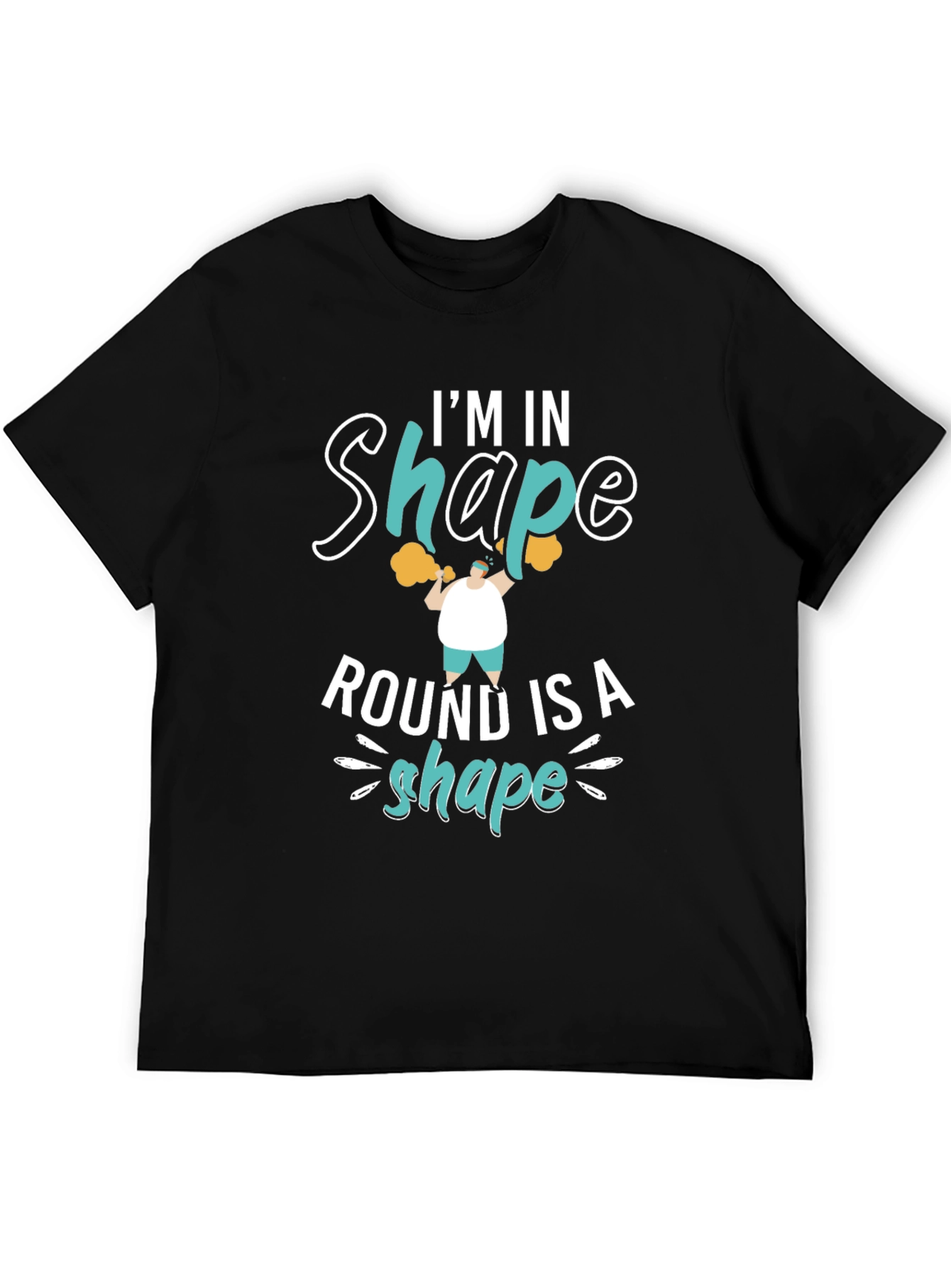 Black Round is a Shape Graphic Tee view 5