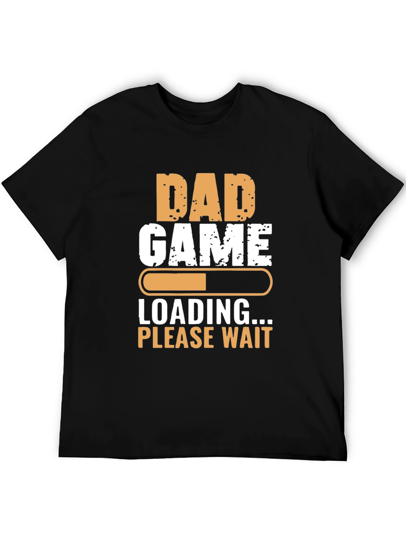 Black Dad Game Loading T-Shirt - Funny Father's Day Tee view 5
