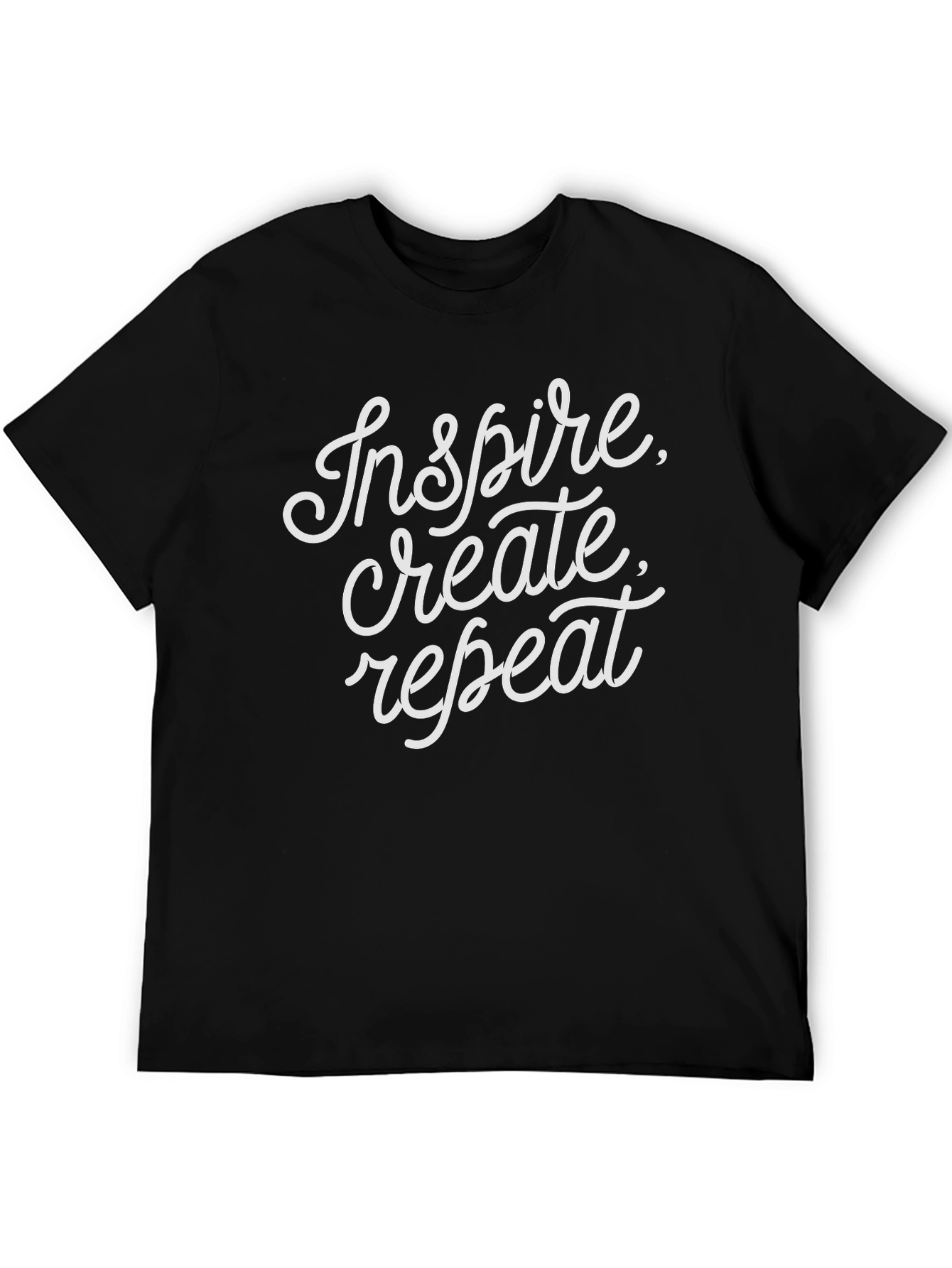 Black Inspire Create Repeat Graphic Tee view 5