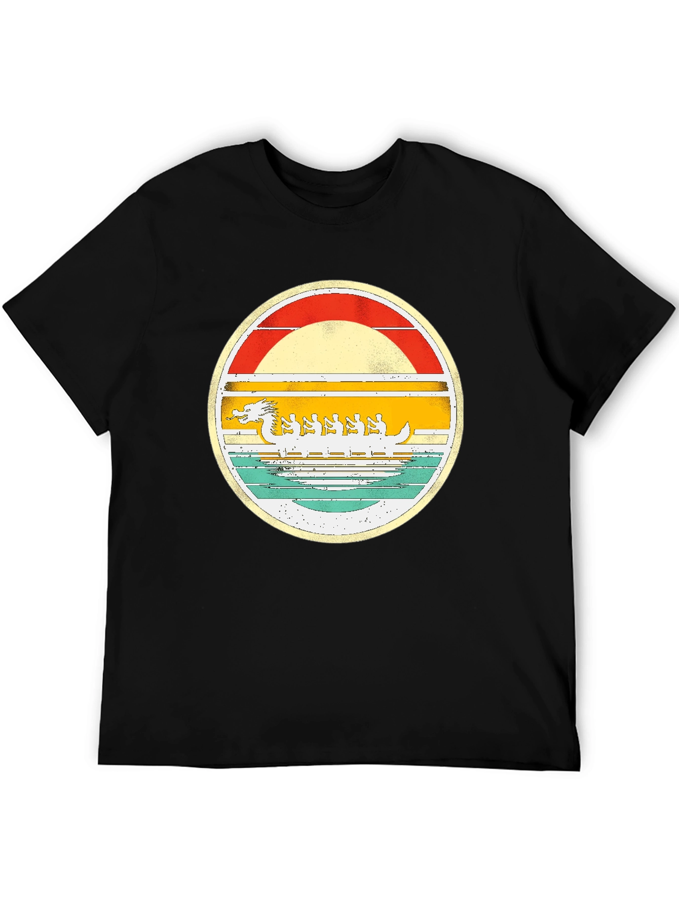 Black Dragon Boat Festival Graphic Tee view 5