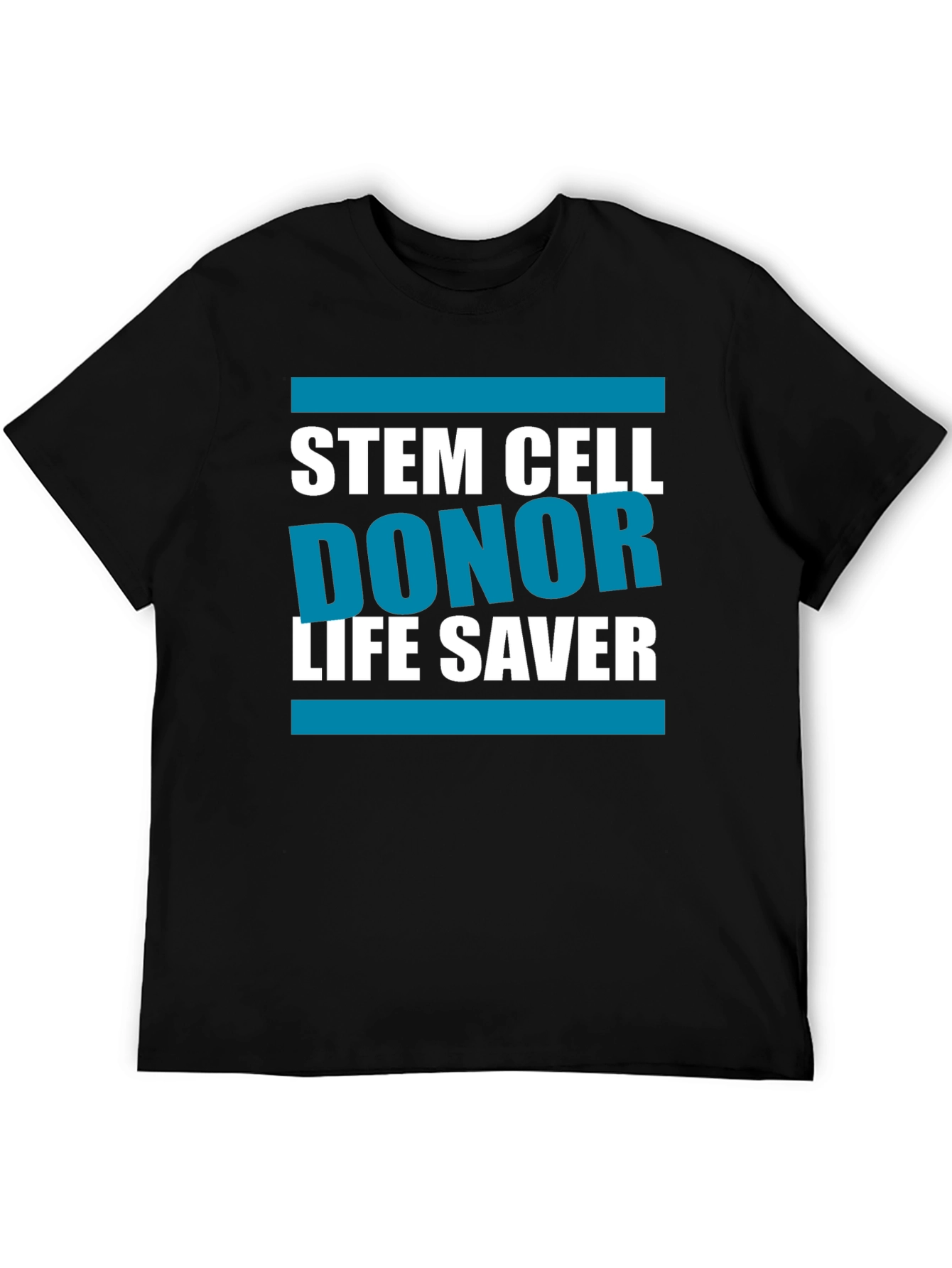 Black Stem Cell Donor Life Saver T-Shirt view 5
