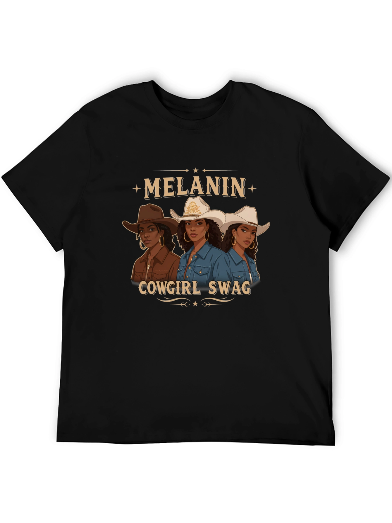 Melanin Cowgirl Swag Graphic Tee - 5